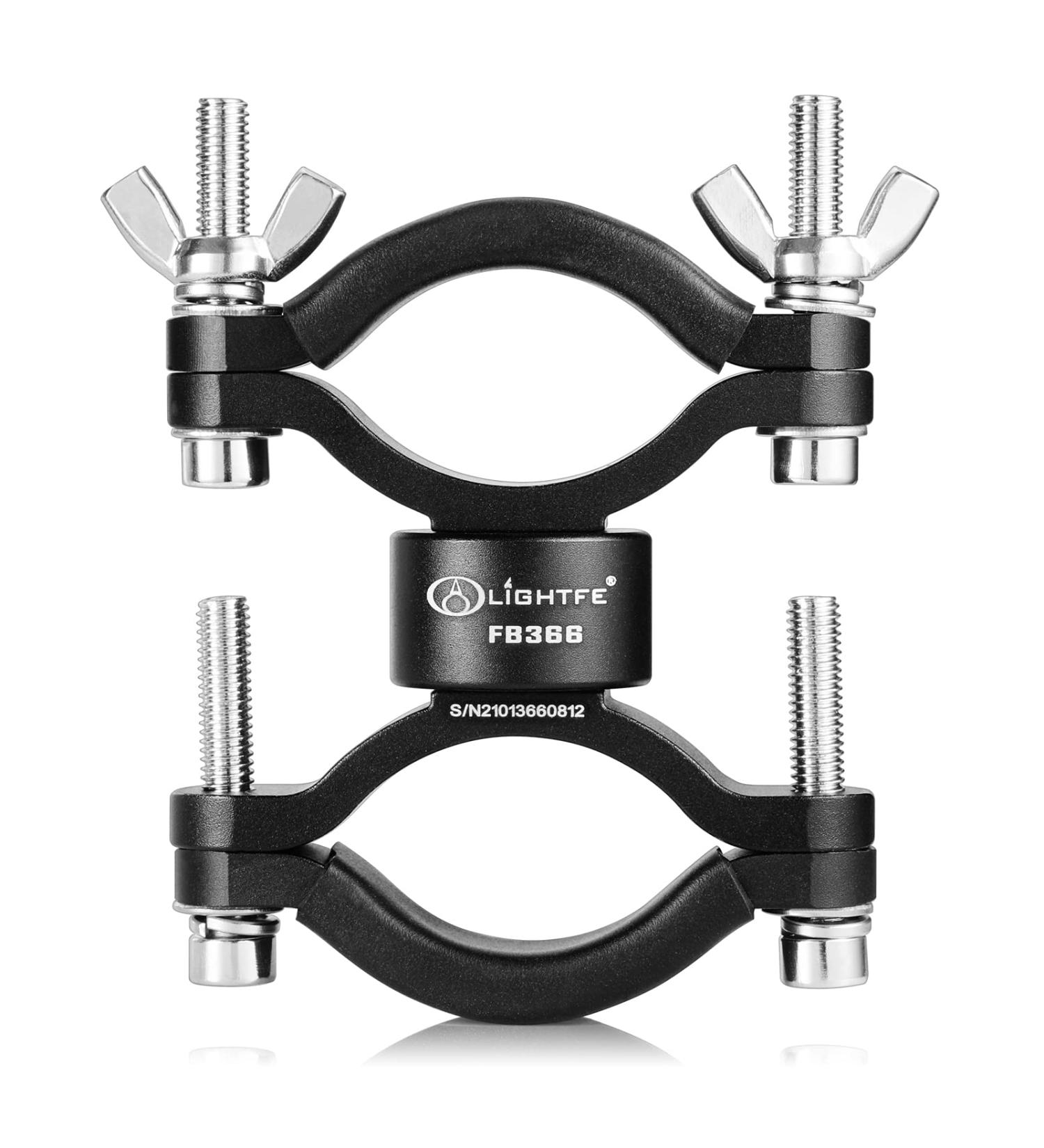 LIGHTFE Bicycle Light Mount Bracket | Aluminum Alloy | Adjustable Fork Special | 360 Rotation | FB366 - Buy Online on GoSupps.com