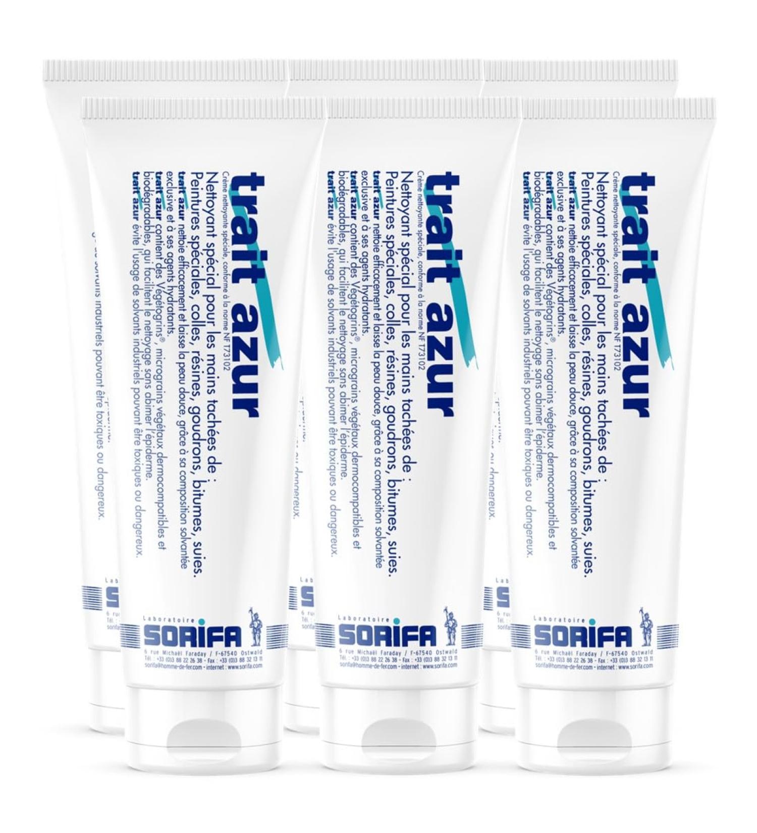  SORIFA Pack of 6 HPderm Vegetogrins Cleansing Cream Strength 5 Hands Arms Extreme Dirt Paint Ink Putty Tar Bitumen Glue Foam Resin - Soap Free - Tube 125ml - Buy Online on GoSupps.com