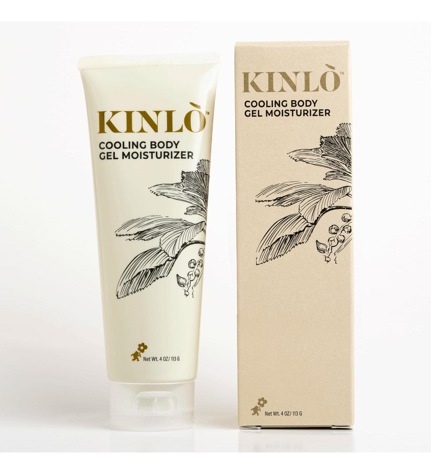 Kinlo Cooling Body Gel Moisturizer| Aloe Glycerin Menthol Tangerin Hydrating Body Lotion | Black Owned Skincare 4 fl oz Body Gel for Summer Weather - Buy Online on GoSupps.com