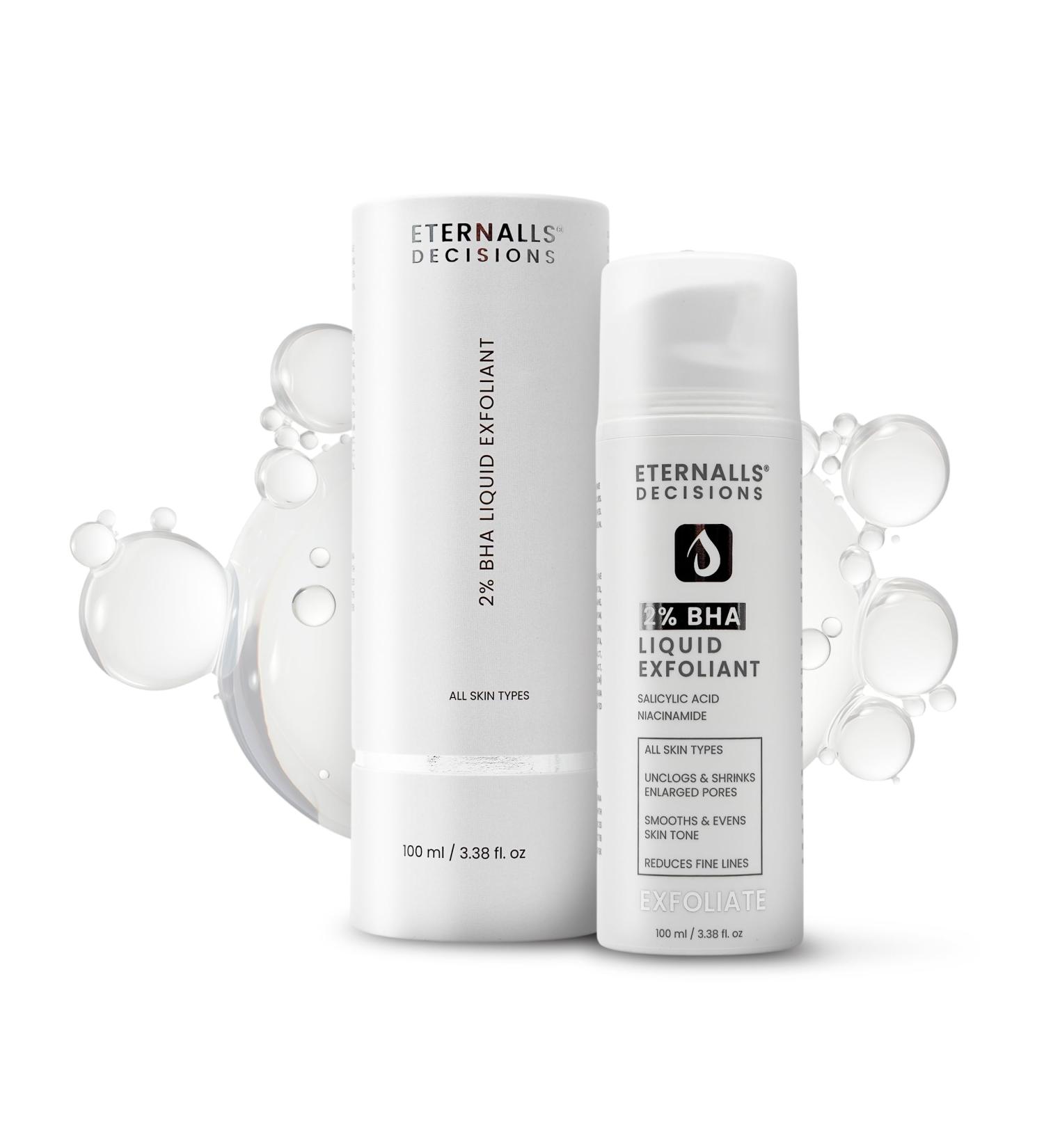 Gentle BHA Liquid Exfoliant - Face Exfoliator with 2% Salicylic Acid & 5% Niacinamide | Anti-Aging Daily Leave-On Exfoliating Toner Smooths Texture Hydrates Unclogs & Refines Pores for Glowing Skin - Buy Online on GoSupps.com