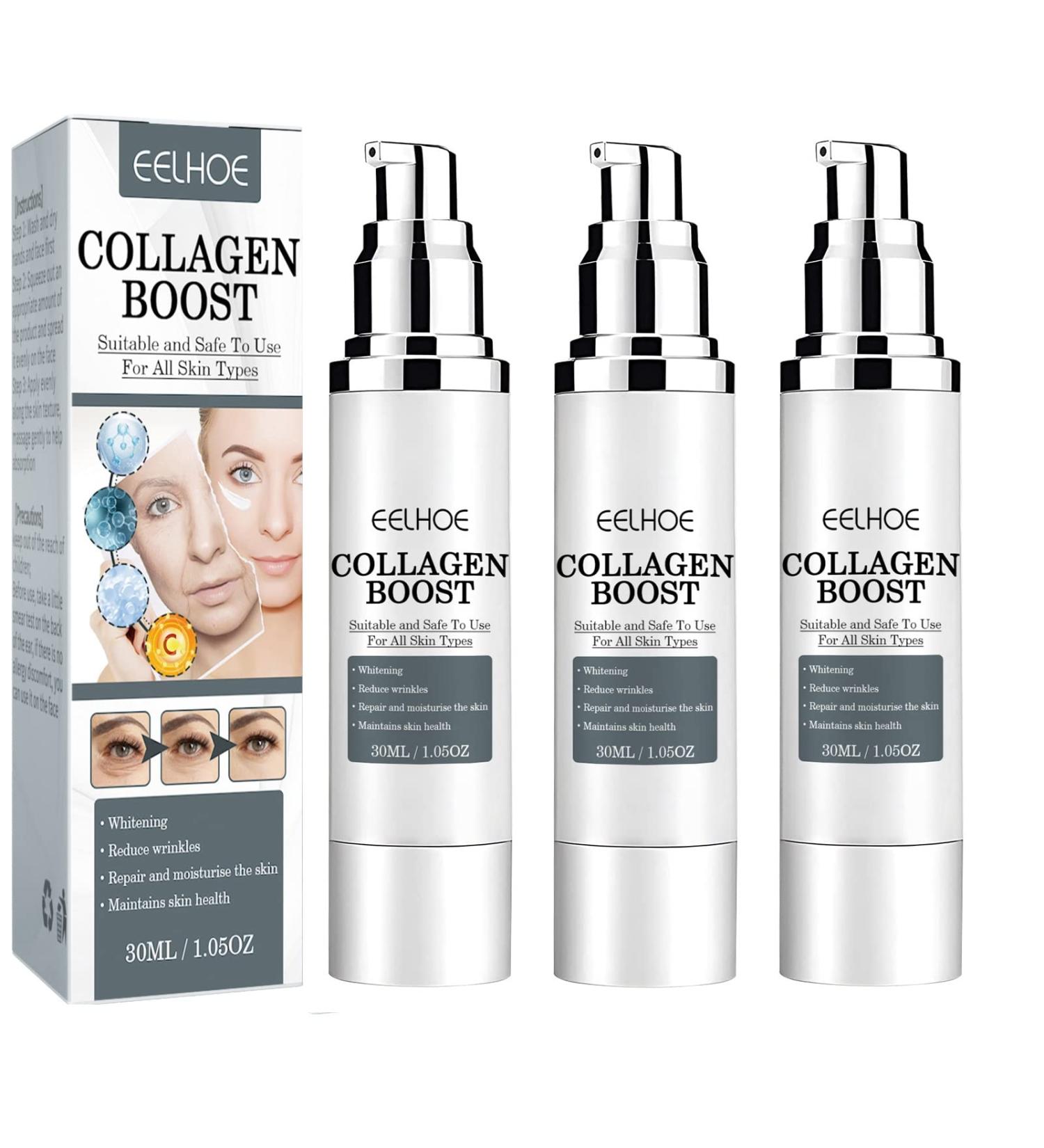 3Pcs EELHOE & Voletas Collagen Boost Anti-Aging Serum & Cream Set - Buy Online on GoSupps.com