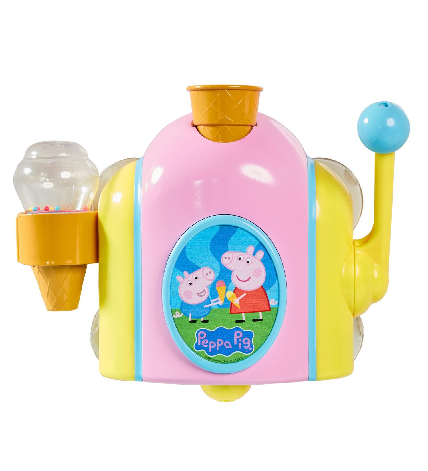 Peppa Pig Bubble Ice Cream Maker - Fun Bath Toy for Kids | TOMY Toomies Foam Cone Factory for 18 Months to 4 Year Old Boys & Girls - Buy Online on GoSupps.com