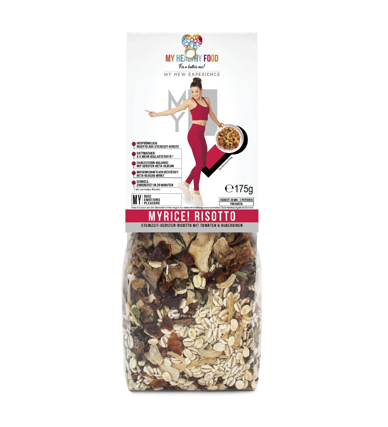 Buy Myrice! Risotto Tomato Risotto Rice Alternative | Mediterranean Dish with Dried Vegetables & Soluble Fiber 175g - Buy Online on GoSupps.com