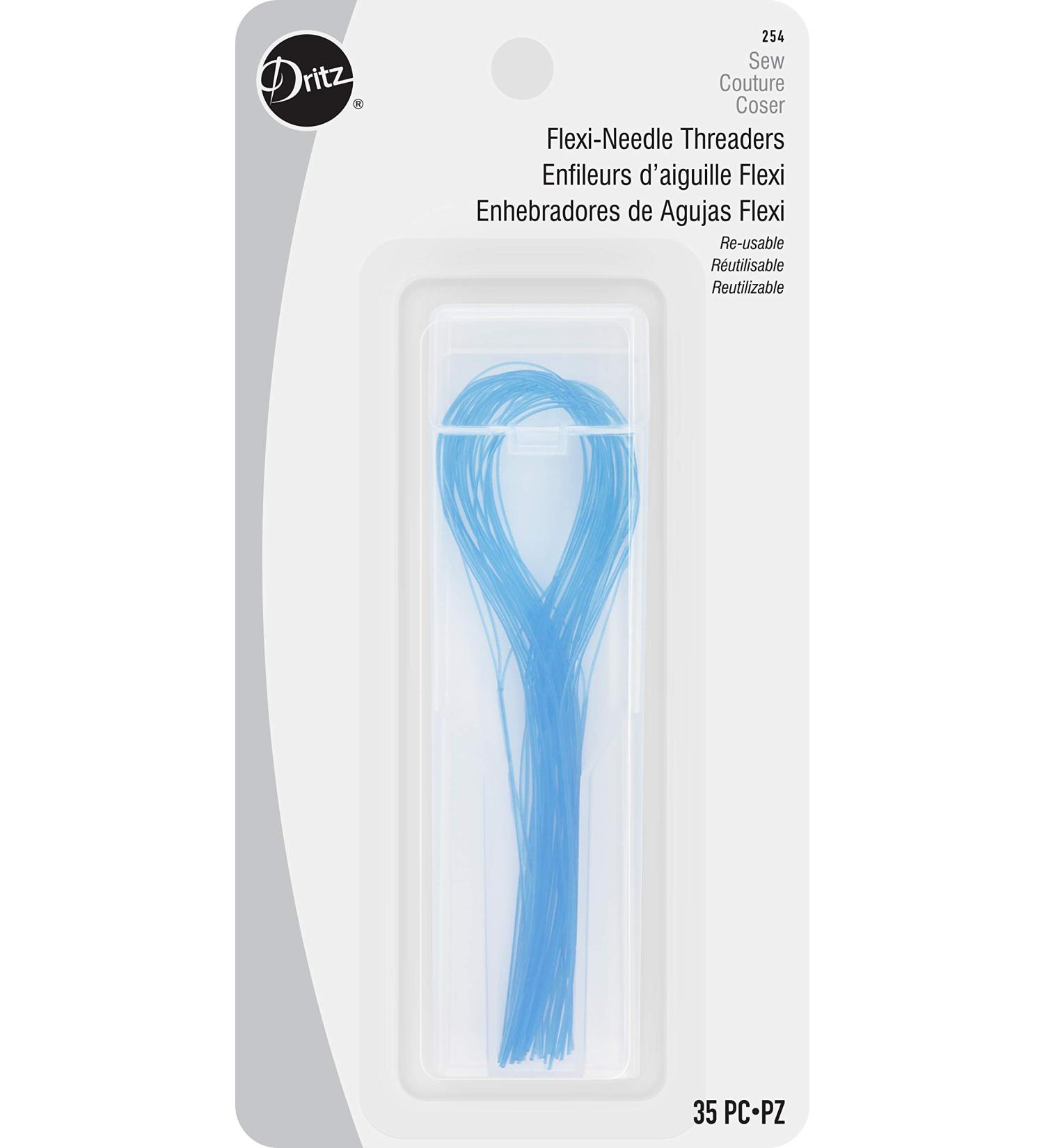 Dritz 254 Flexi Needle Threaders (35-Count) - Green | Easy Needle Threading Tool - Buy Online on GoSupps.com