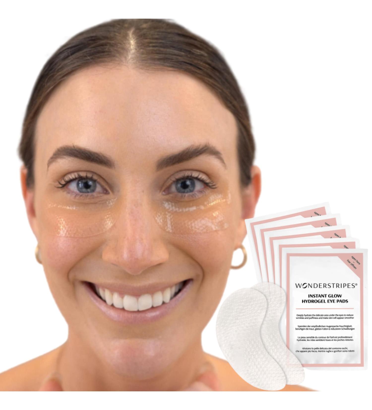 Wonderstripes Instant Glow Hydrogel Eye Pads - Brighten & Refresh Tired Eyes (5 x 2 Pads) - International Shipping - Buy Online on GoSupps.com