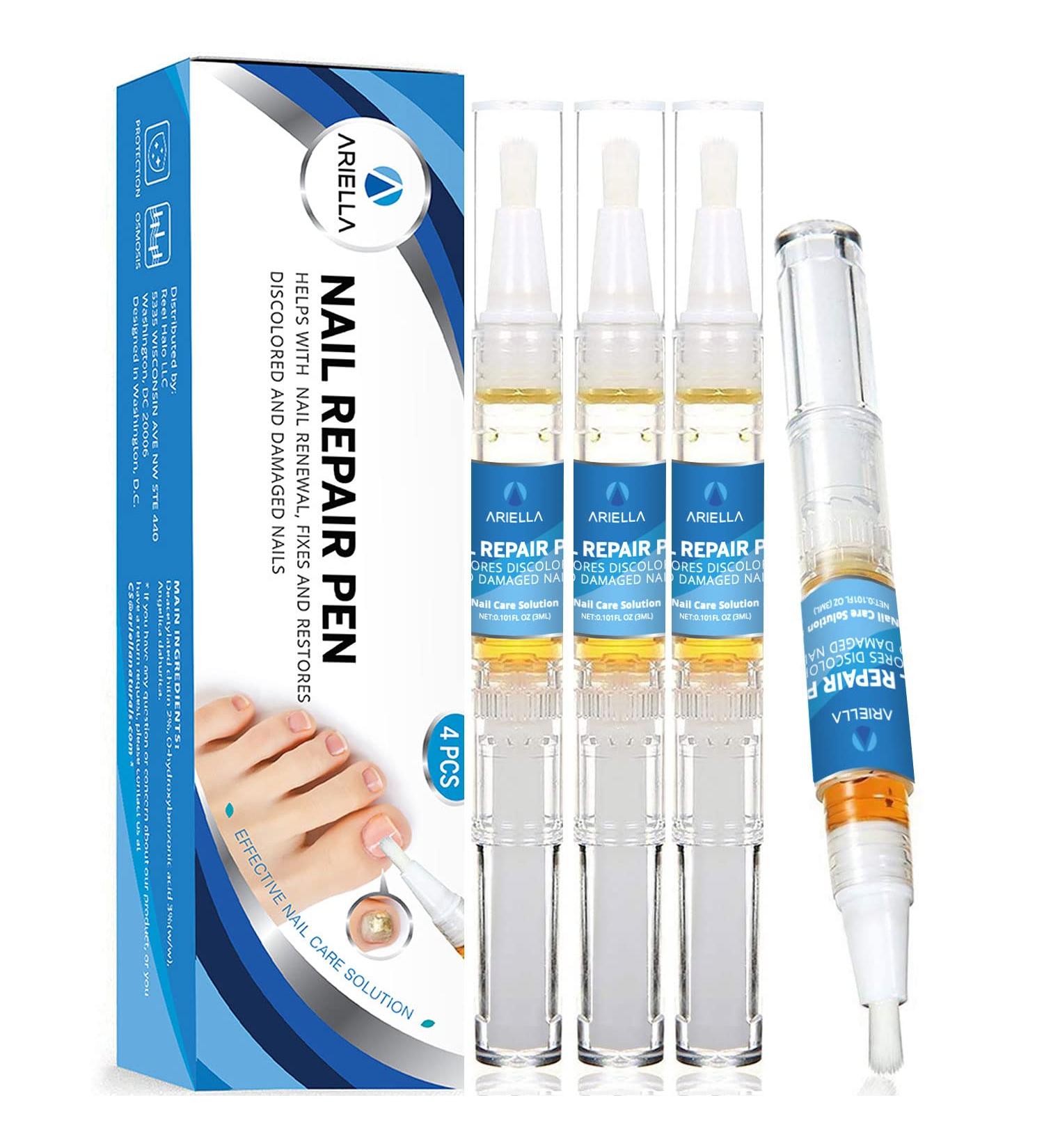 Ariella Nail Repair Pens - Maximum Strength Treatment for Yellow, Cracked, and Split Nails - 4pcs - Buy Online on GoSupps.com
