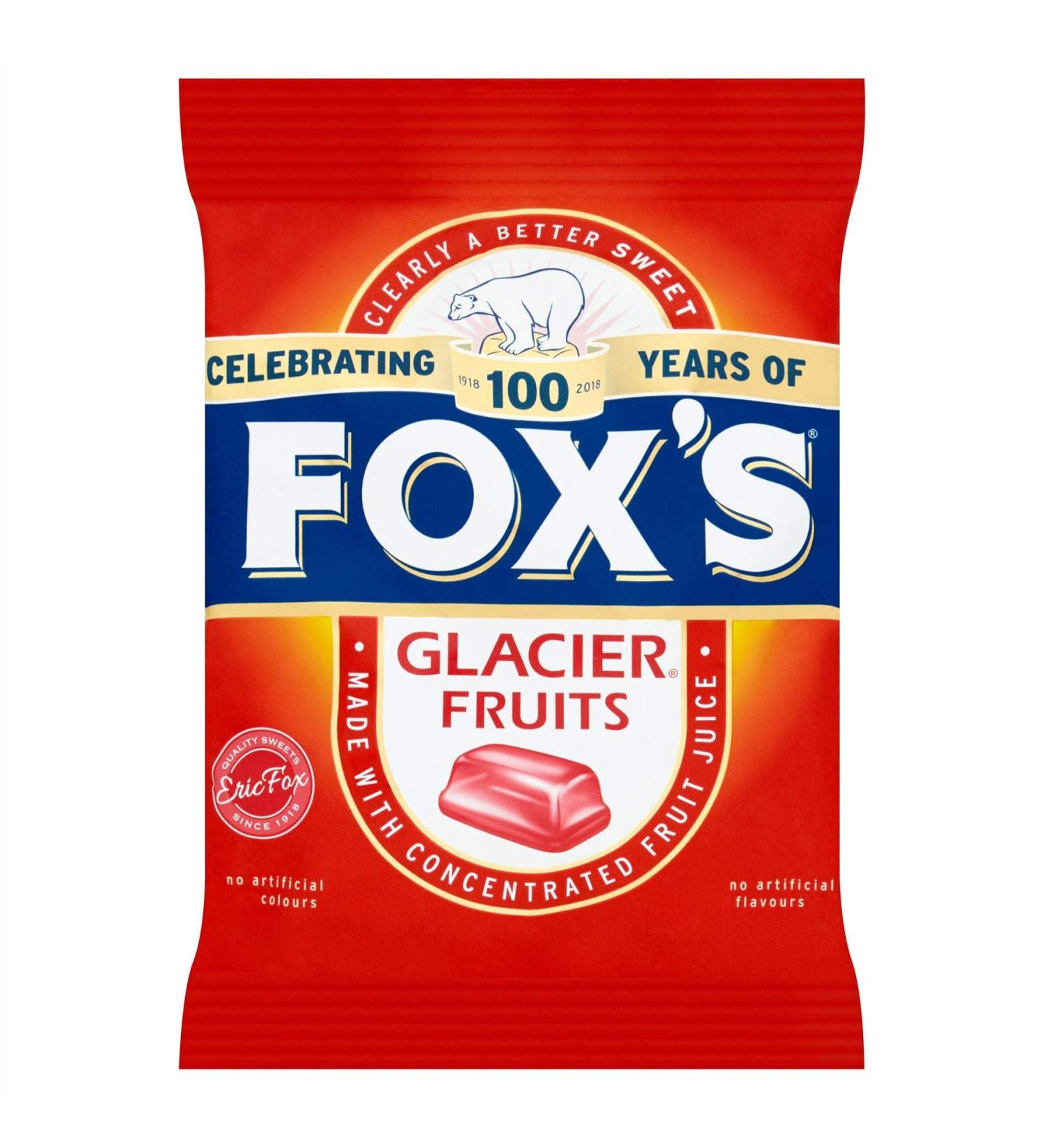 Foxs Glacier Fruits - 130 g - Lot de 3