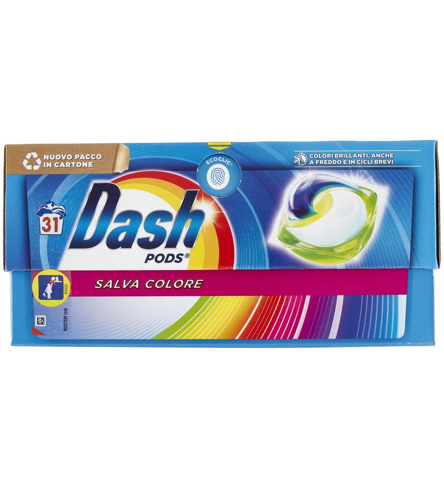 Dash Pods Laundry Washing Machine in Capsules Color Saver 31 x 19.5 g - Buy Online on GoSupps.com
