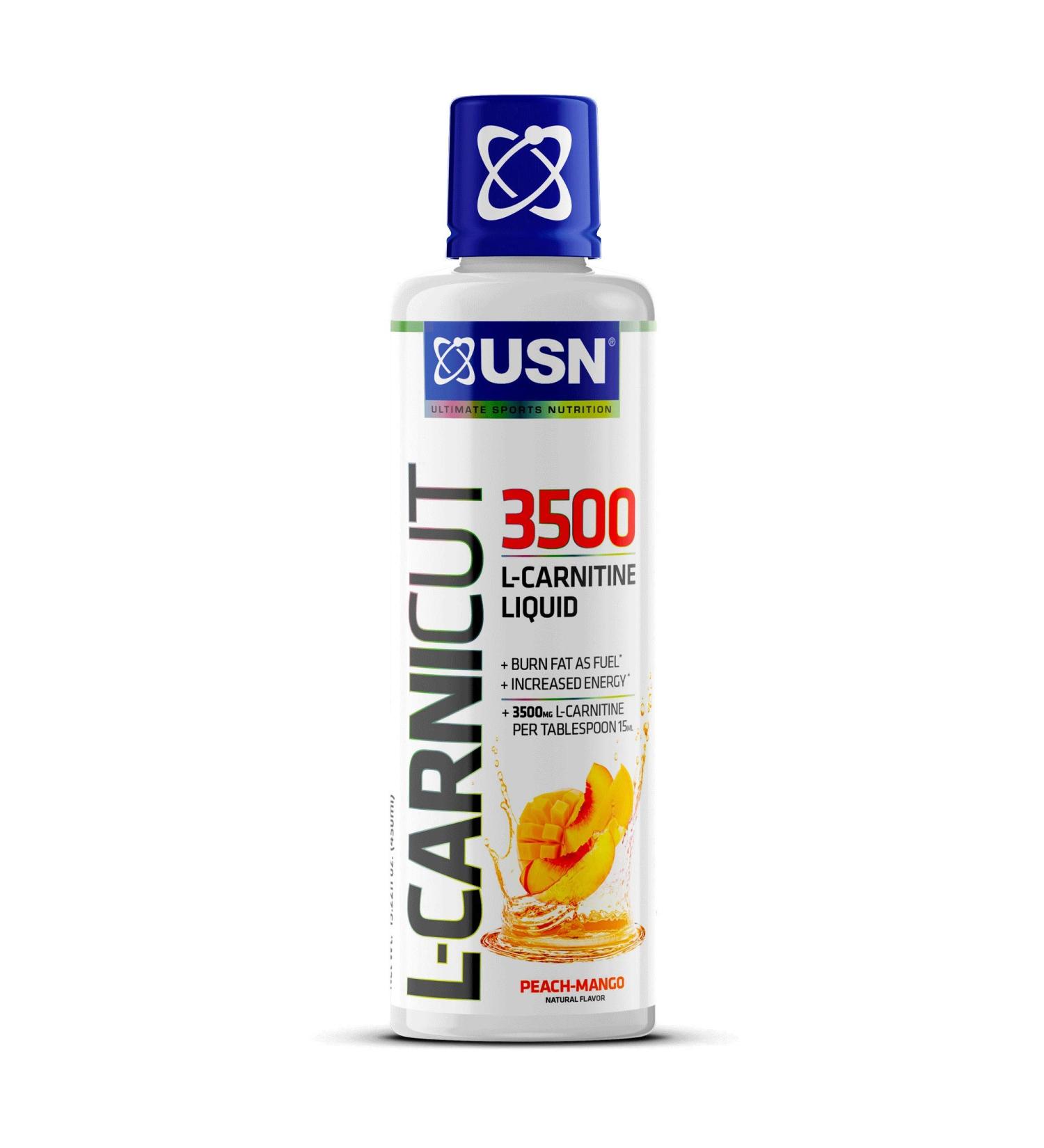 USN L-Carnicut 3500 Peach Mango Liquid Supplement 15.22 fl oz - Buy Online on GoSupps.com