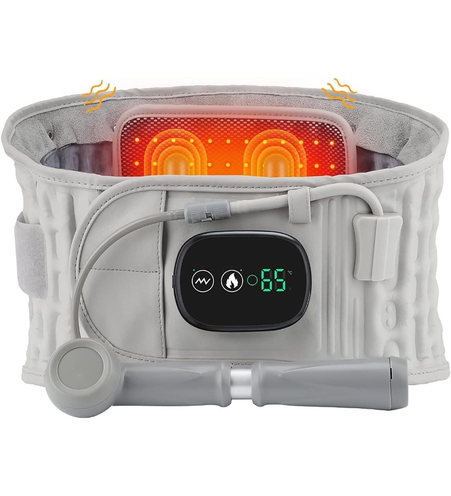 FoRes Inflatable Waist Brace Belt - Heating & Massage with Adjustable Vibration & Temperature - Improve Blood Circulation & Comfort - Buy Online on GoSupps.com