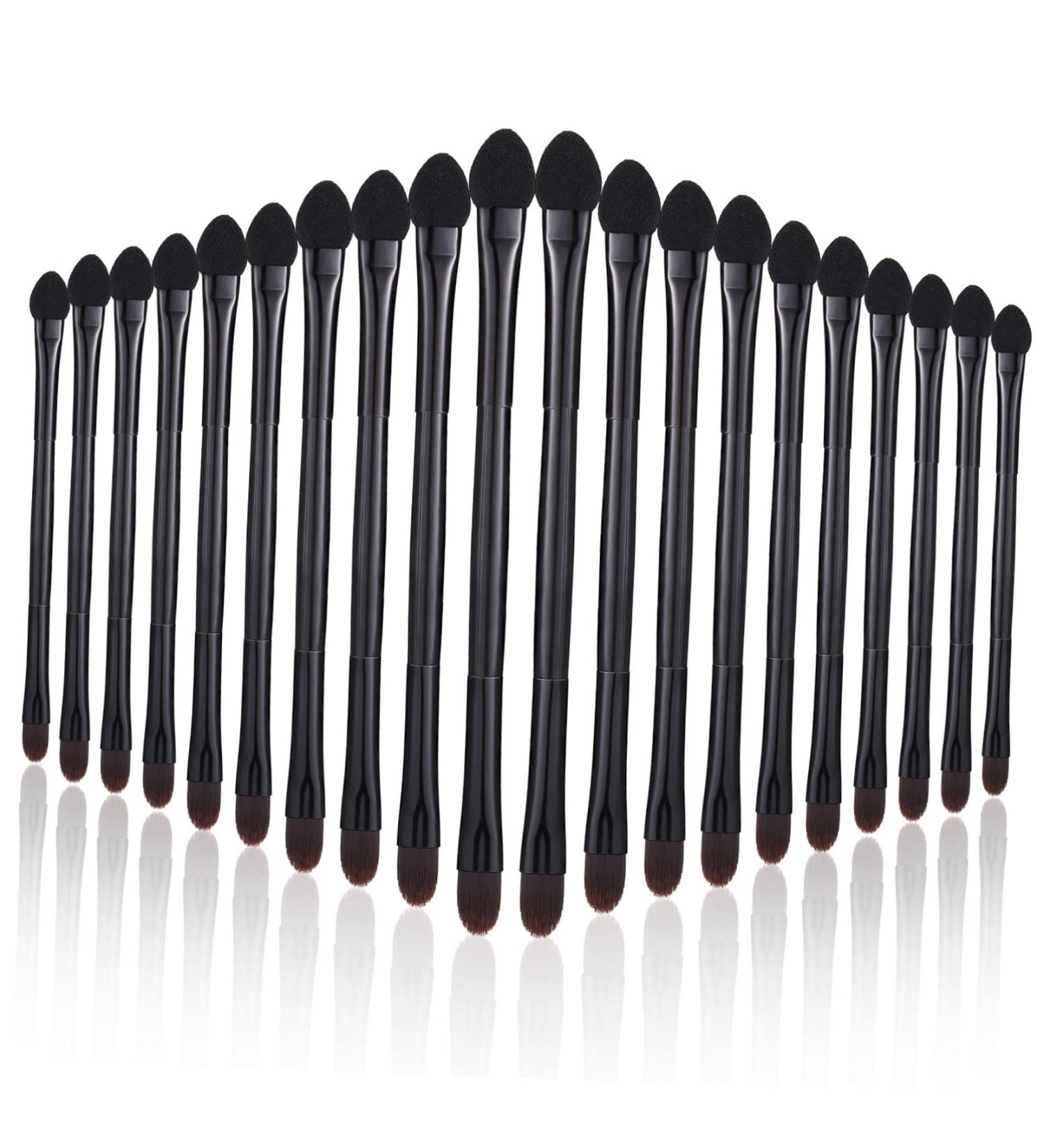 SOESFOUFU Powder Applicator 20pcs Double Eye Shadow Makeup Eyeshadow Disposable Lip Wands Brush for Makeup Miss Mix Sponge Brush - Buy Online on GoSupps.com