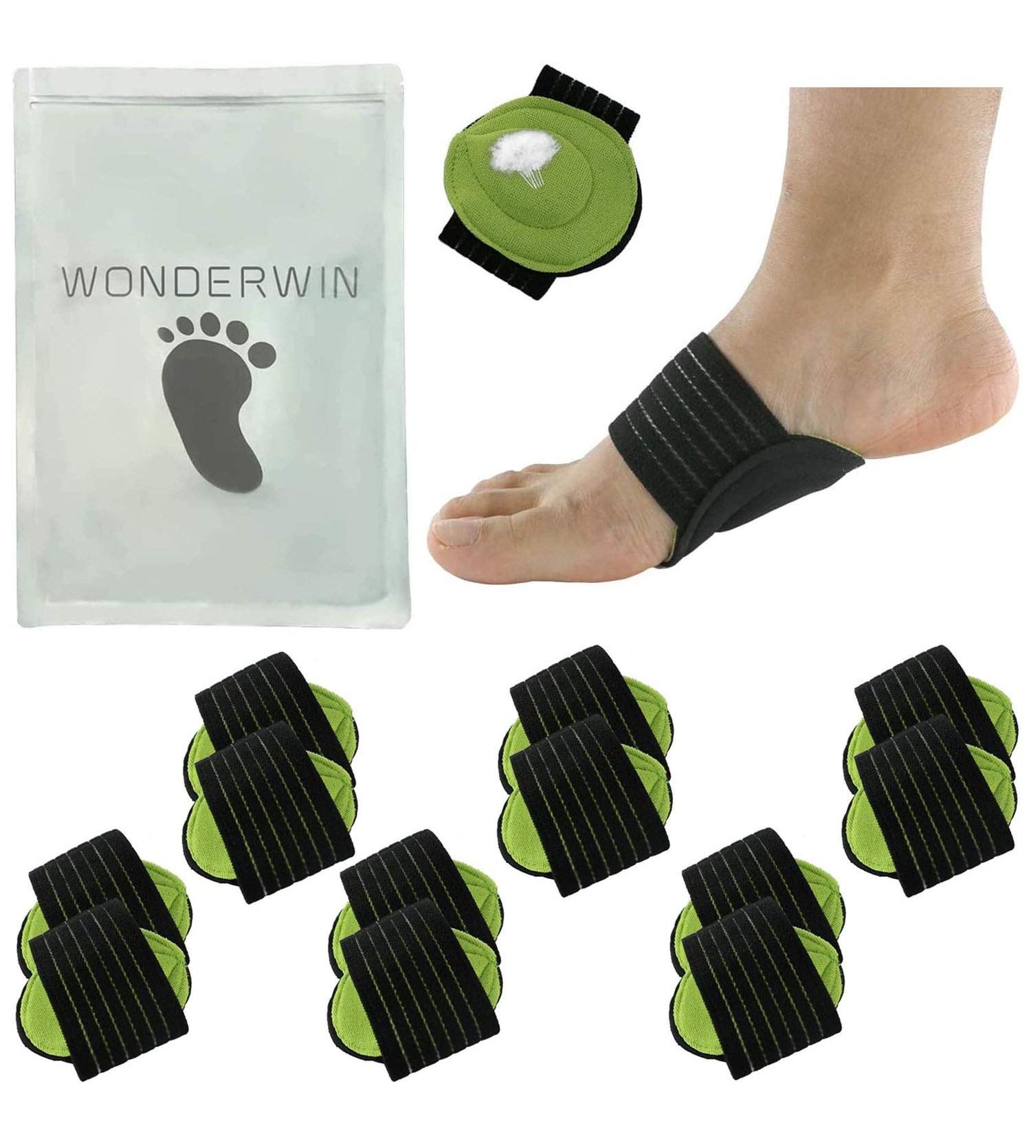 6 Pairs Arch Support Compression Sleeves for Plantar Fasciitis Relief - Men and Women - Buy Online on GoSupps.com