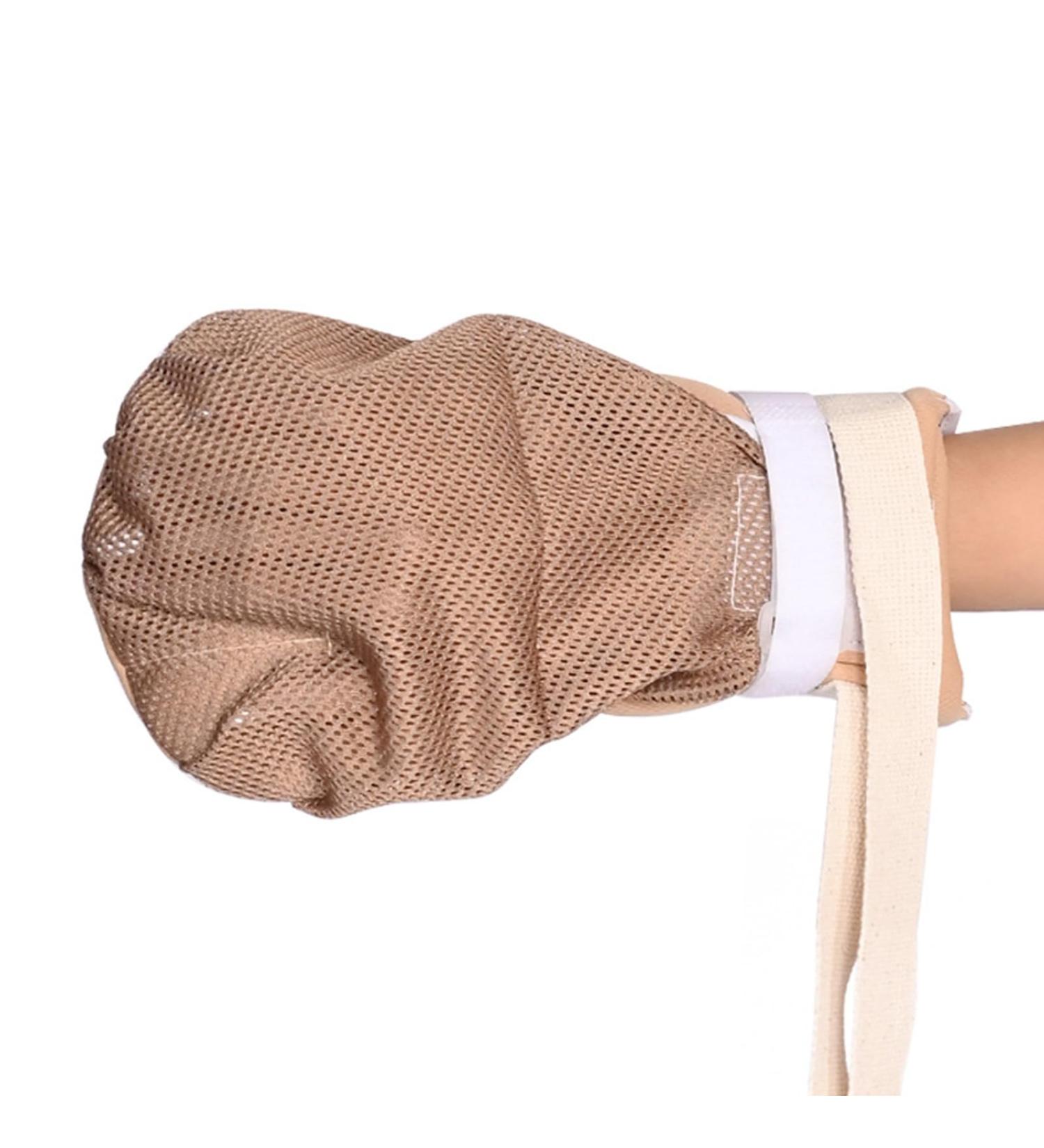 Porous Breathable Gloves Safety Buckle Gloves 1pc Anti-scratch Restraint Gloves Breathable Secure Design for Elderly Patients Right Hand - Buy Online on GoSupps.com