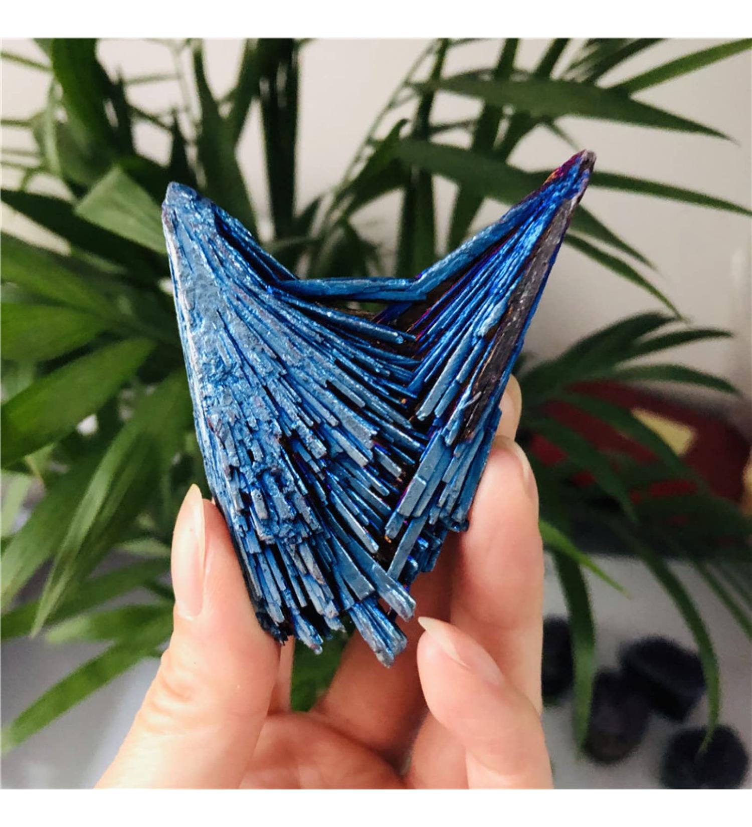 Natural Crystal Rough Natural Crystal Rough 1pcs Crystals and Stones Jet Stone Rainbow Titanium Cluster Blue Flame Feather Crystal Cluster Stones (Color : Blue Size : 30-40g) 30-40g Blue - Buy Online on GoSupps.com