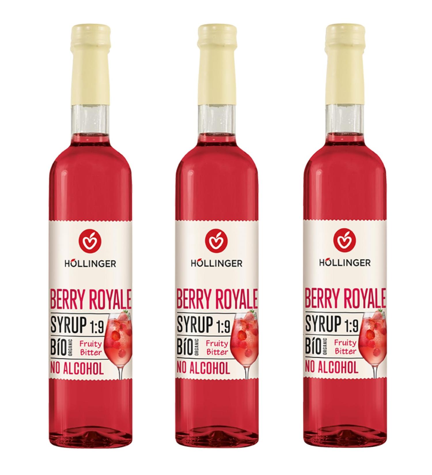 H llinger Berry Royale Sirop Bio Sans Alcool Fruit et Amer Bouteilles en Verre de 500ml Lot de 3 - Buy Online on GoSupps.com