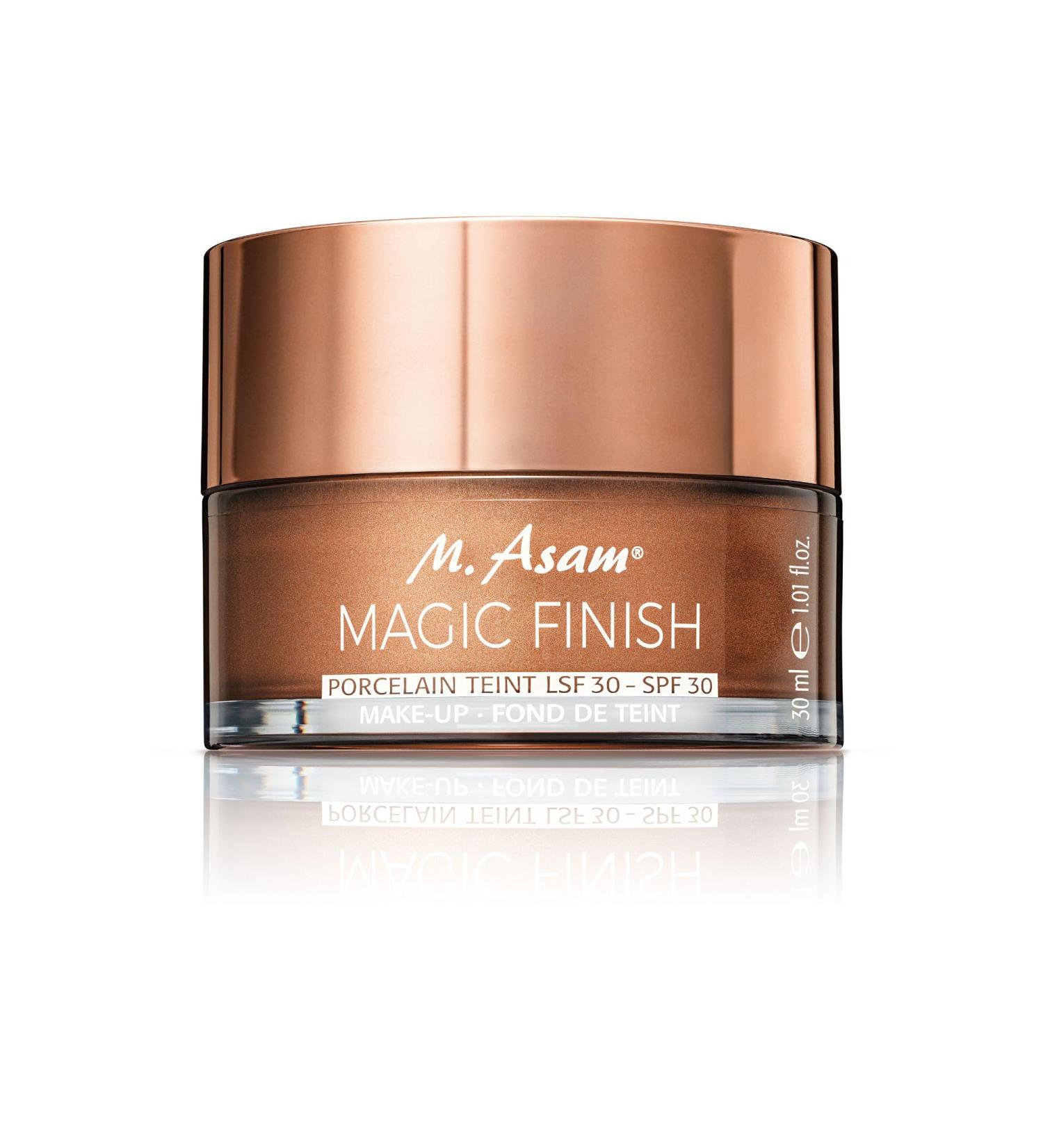 M. Asam Magic Finish Porcelain Teint Make-Up Mousse - Vegan 4in1 Primer, Foundation, Concealer & Powder for Very Light Skin Tones - Buy Online on GoSupps.com