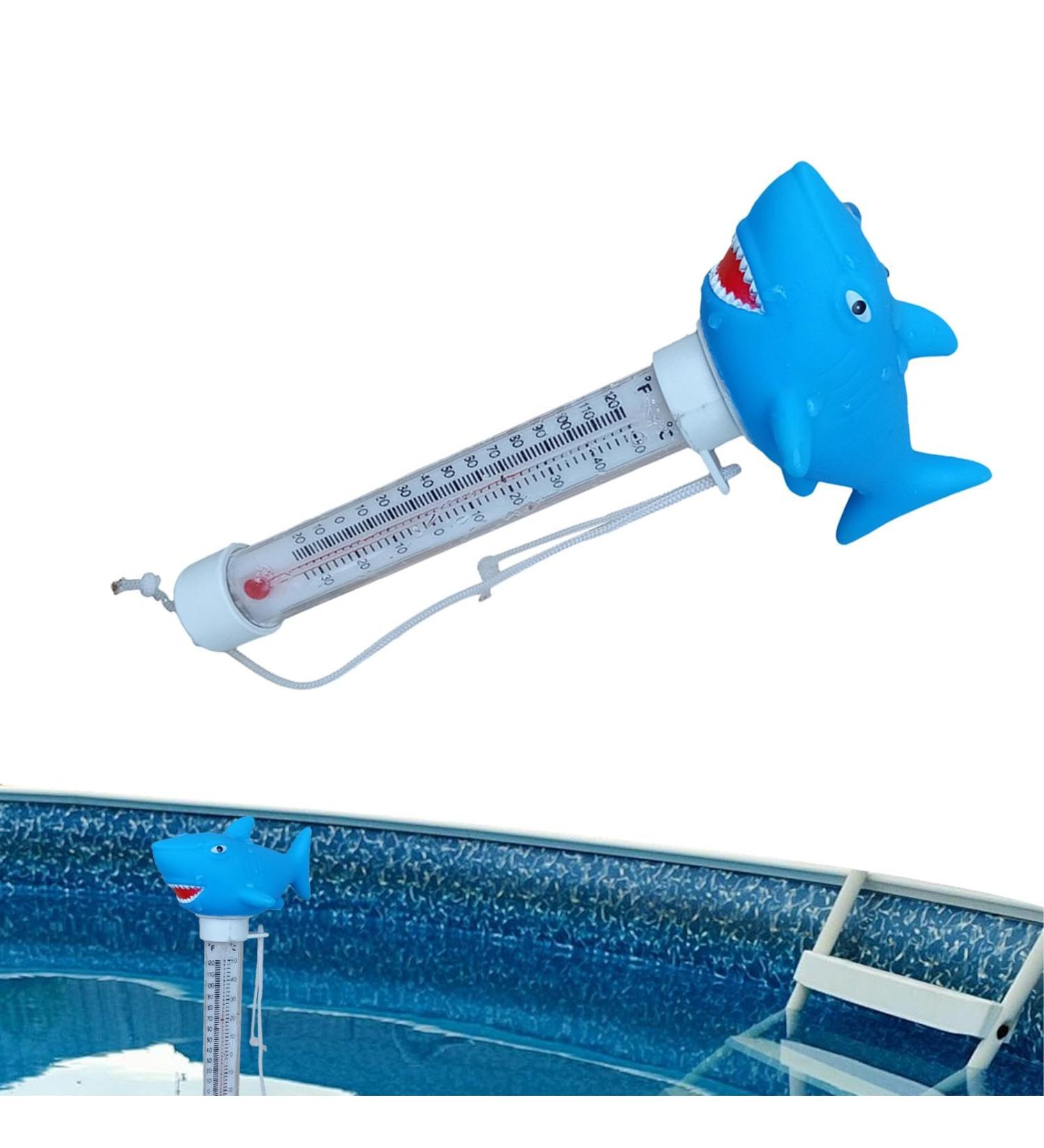 Cartoon Buoy Thermoscope | Floating Animal Pool Temperature Monitor for Kids - Fun & Functional Shark Design - Buy Online on GoSupps.com