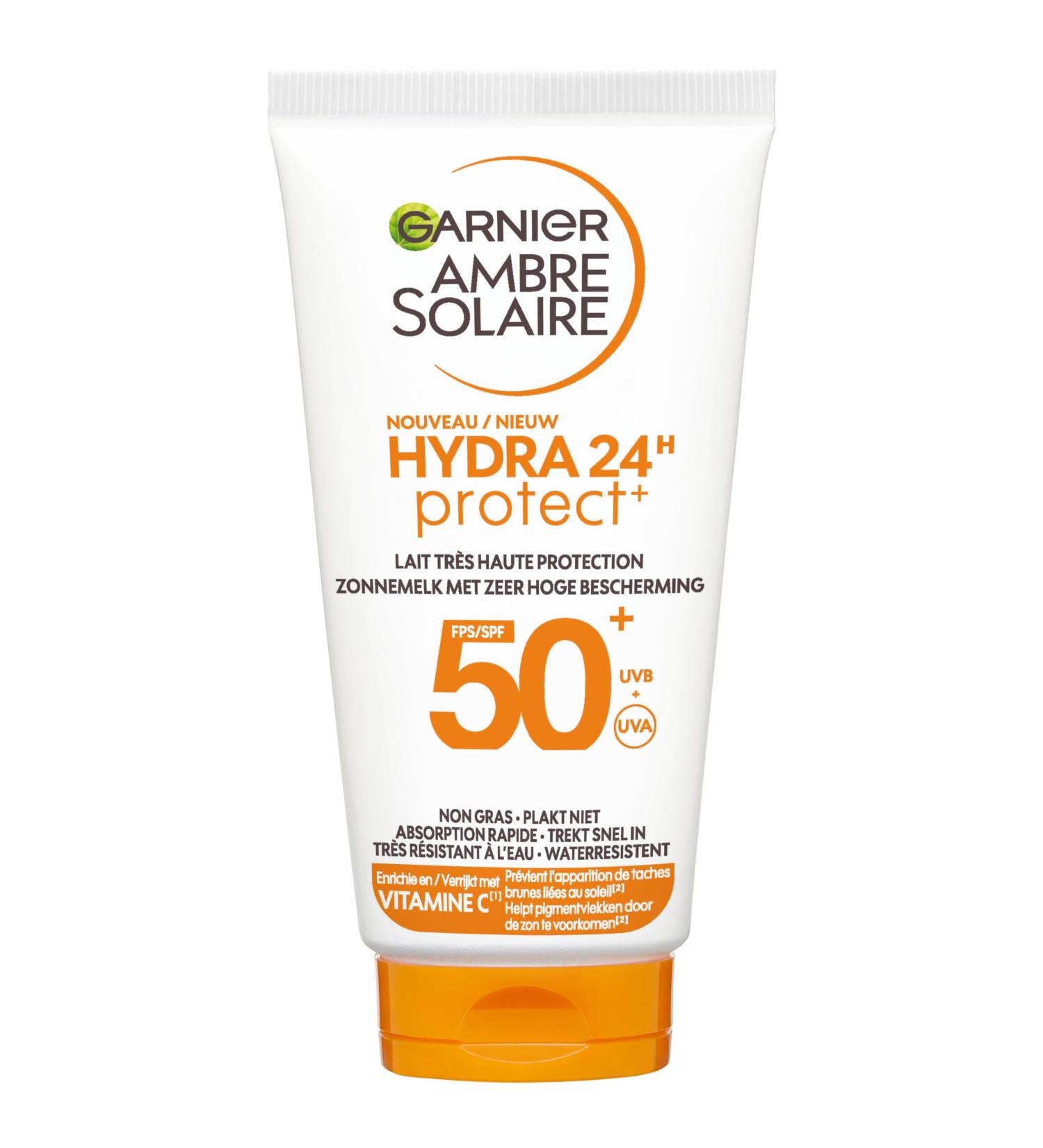  Garnier Garnier Ambre Solaire Hydra Protect 24H Very High Protection Milk SPF50+ 50ml - Buy Online on GoSupps.com