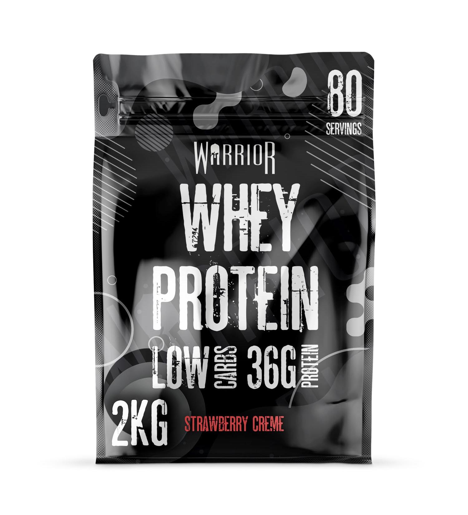 Whey Strawberry Creme - 2000g - Buy Online on GoSupps.com