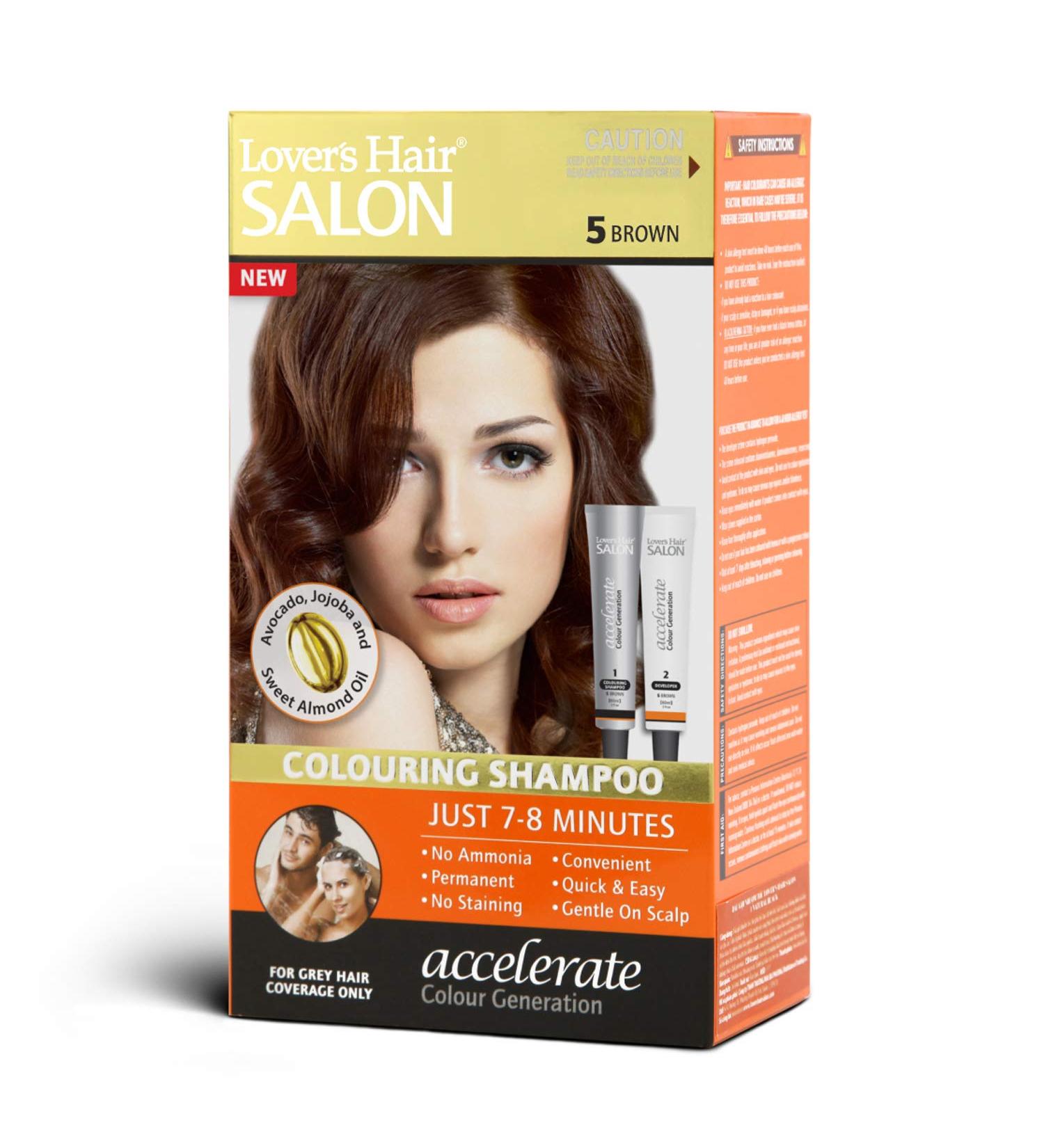 Lover's Hair Salon Colouring Shampoo - #5 Brown | Premium International Shipping - Buy Online on GoSupps.com