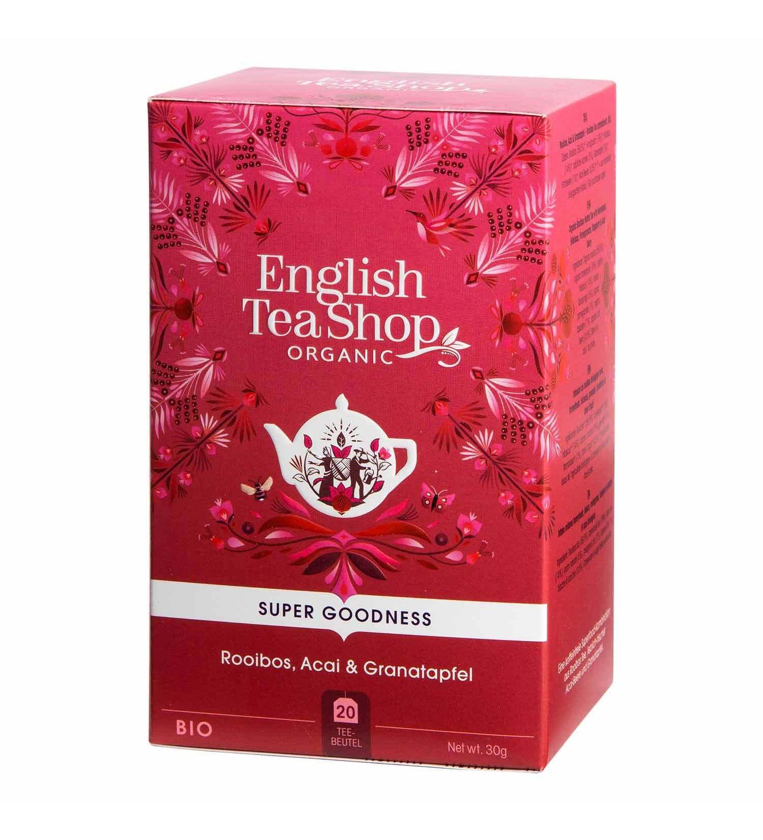 English Tea Shop English Tea Shop - Rooibos Acai berries and organic pomegranate - Organic tea without theine - Box of 20 rooibos infusion bag