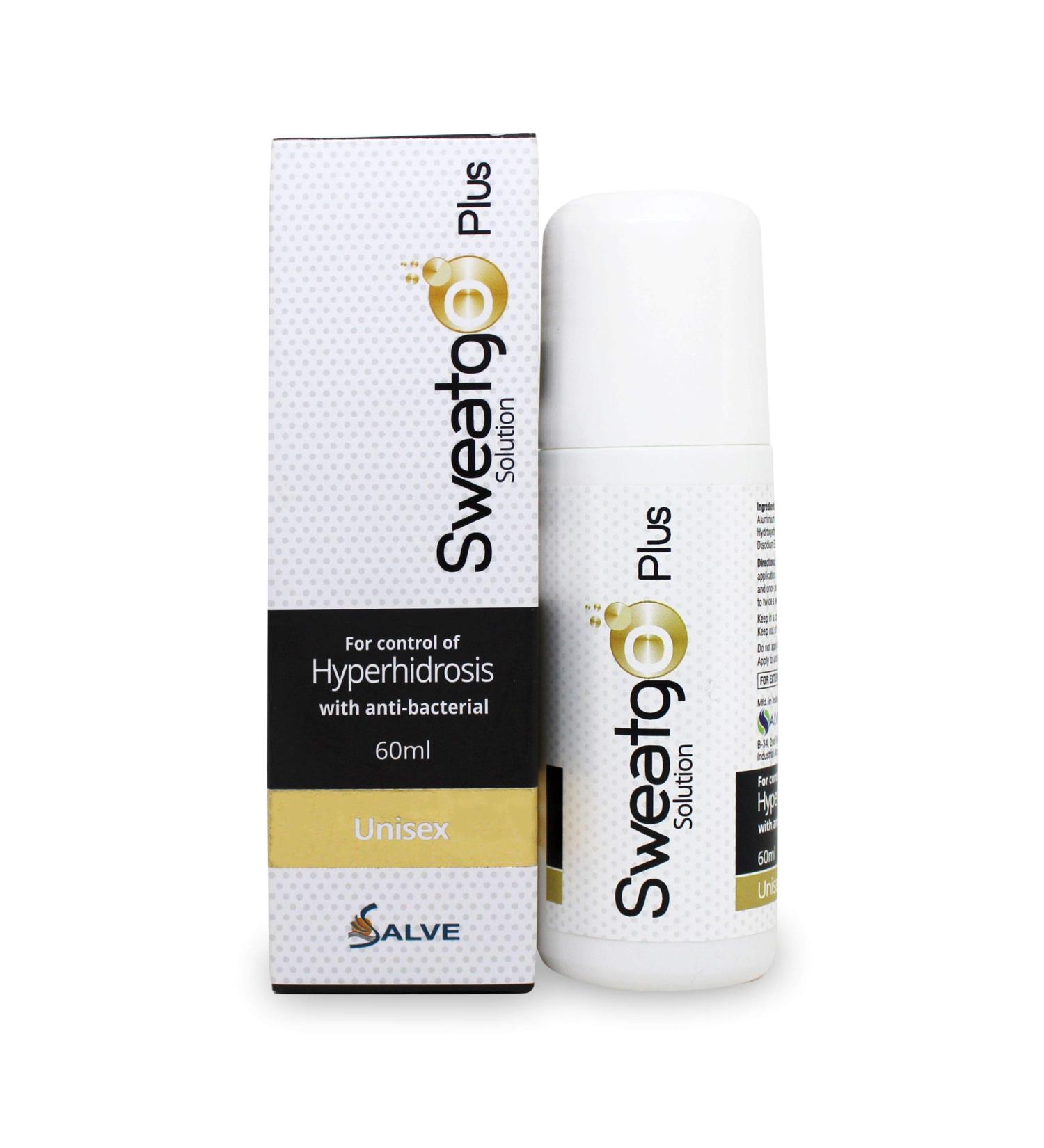 Sweat Go Rollon Antiperspirant for Excessive Sweating | Clinical Strength for Palms, Armpits, Feet | Unisex | Hyperhidrosis Relief - Buy Online on GoSupps.com