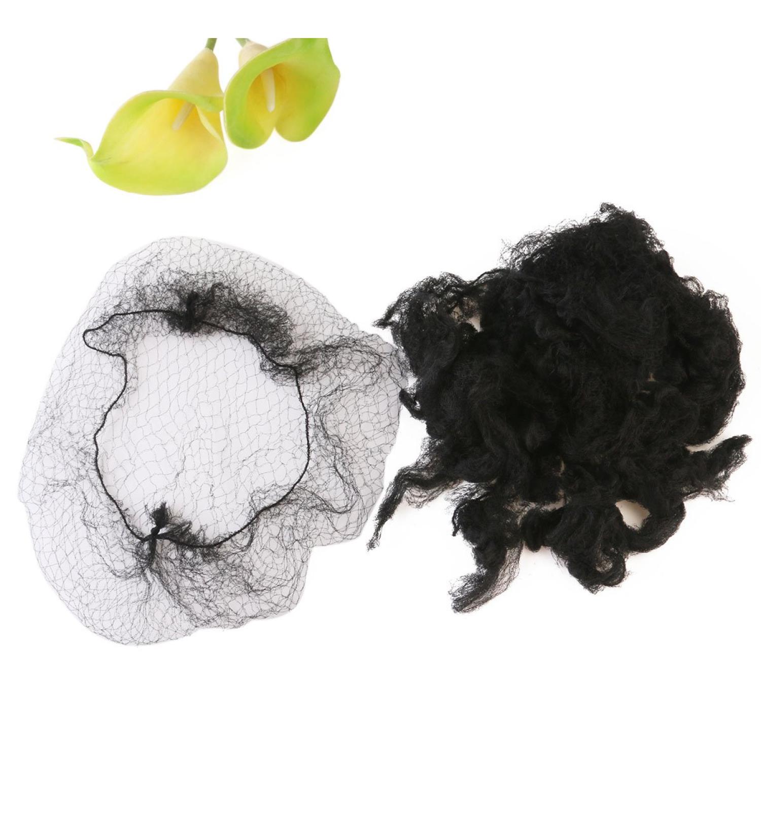Buy LUOEM 100 Pieces Invisible Elastic Hair Nets - Black Mesh Bun Secure Hold | International Shipping - Buy Online on GoSupps.com