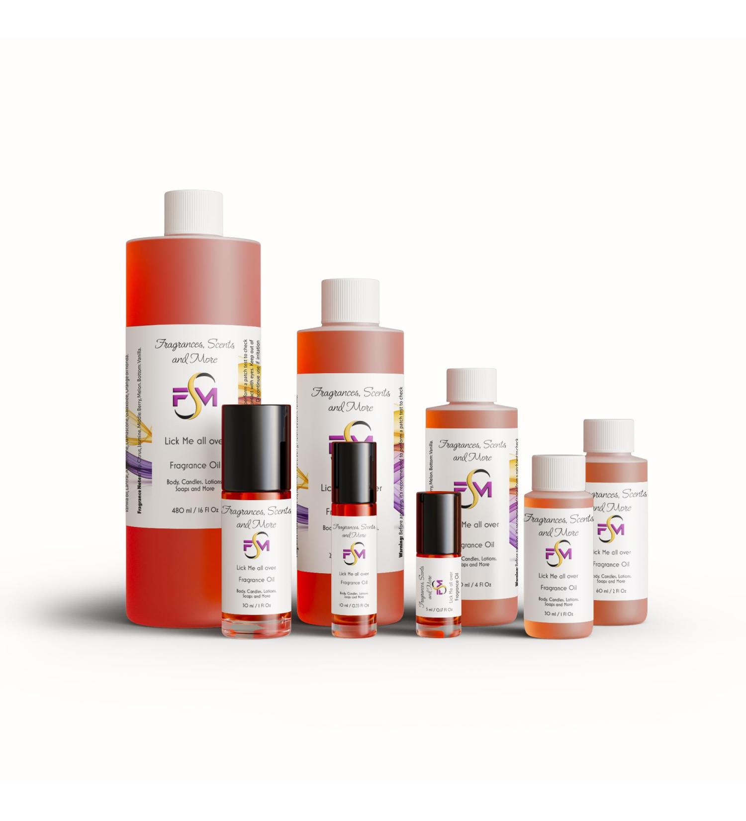 Lick Me All Over Fragrance Oil - 1 Fl Oz Glass Roll-On (30ml) | Shop Internationally for Unique Scented Oils - Buy Online on GoSupps.com