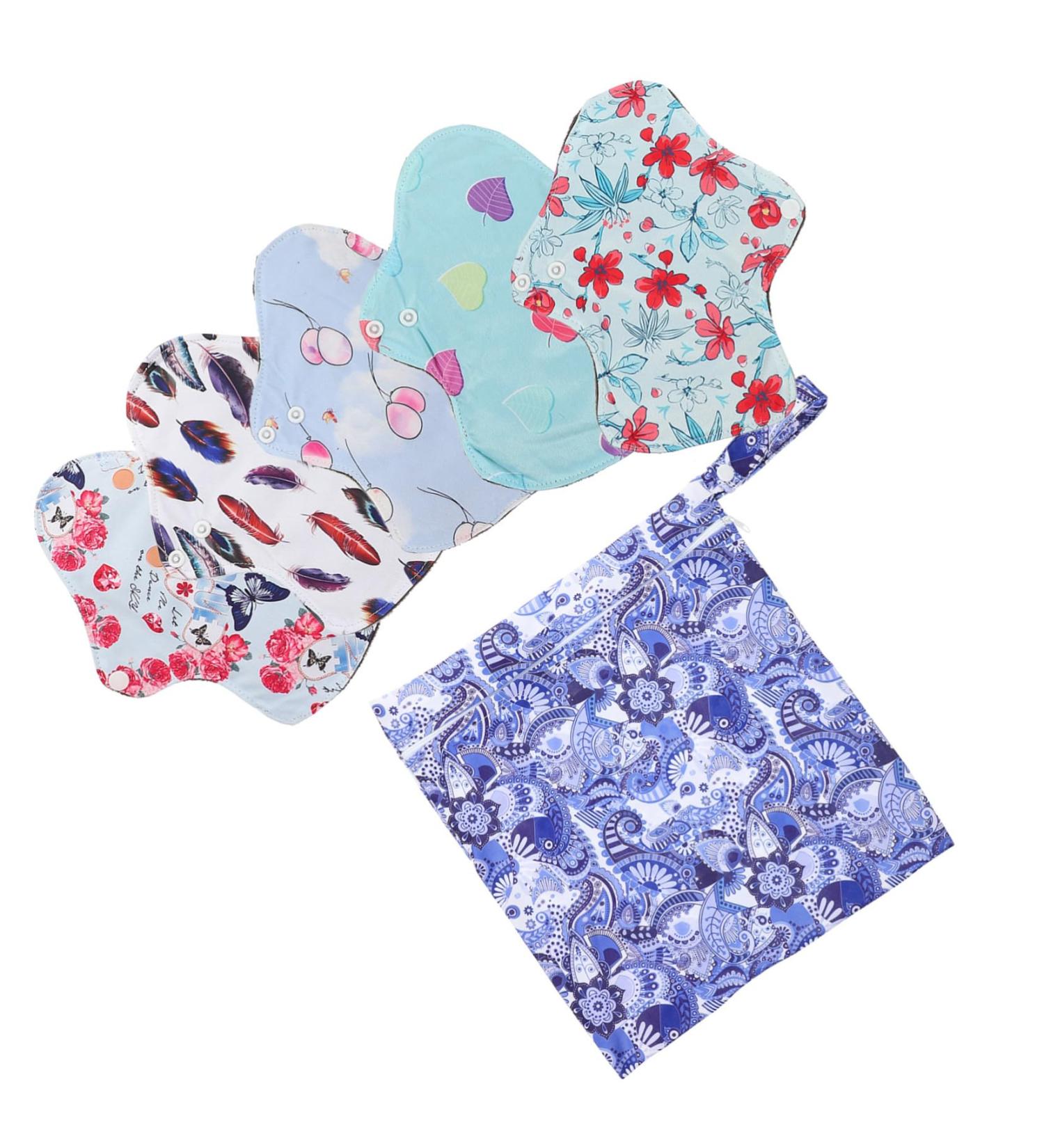Healifty Washable Aunt Towel Pad Set - Reusable Menstrual & Nursing Pads for Women - Convenient & Portable Feminine Hygiene Solution - Buy Online on GoSupps.com