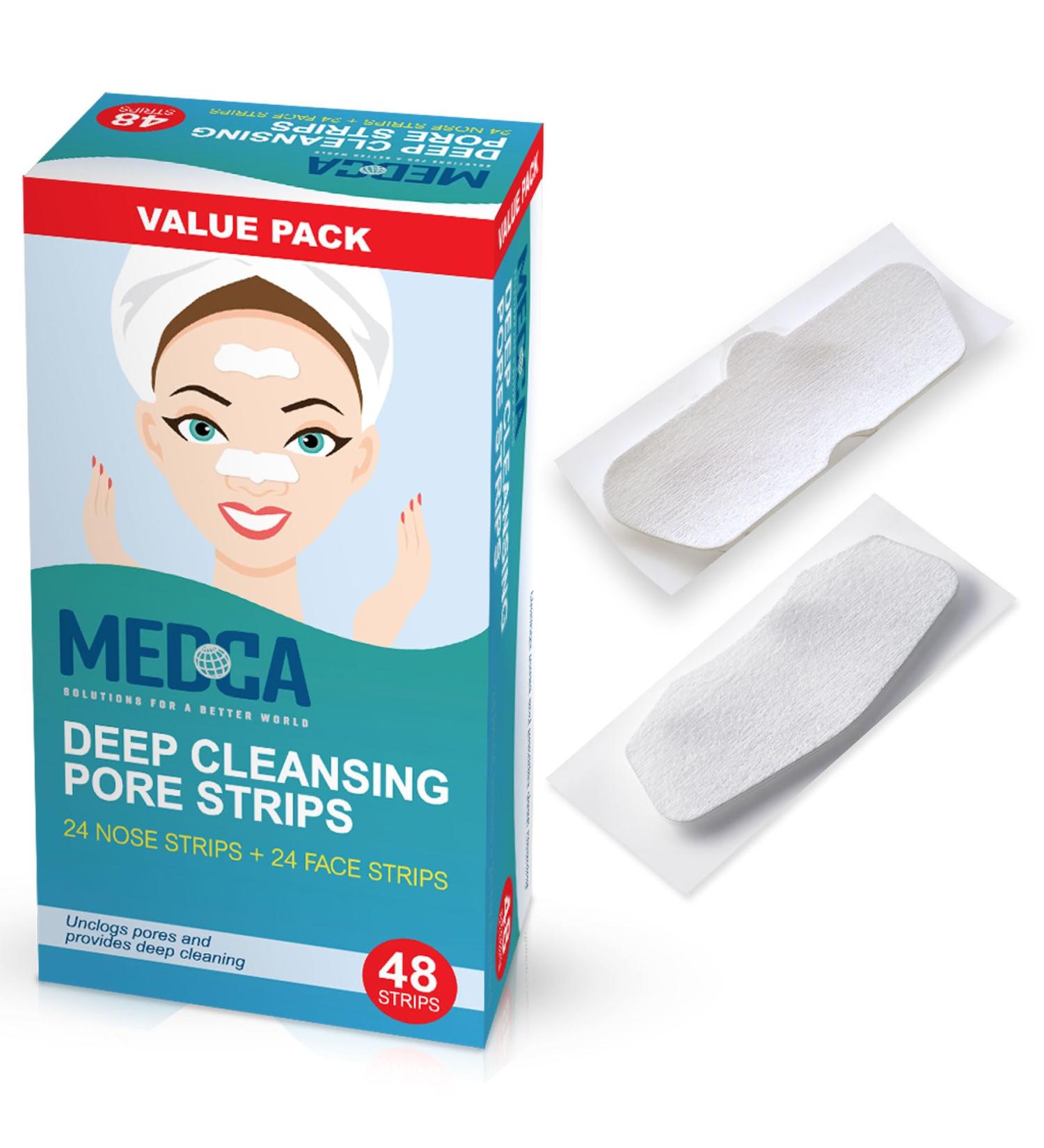 MEDca Deep Cleansing Pore Strips Combo Pack 48 Count Strips - Buy Online on GoSupps.com