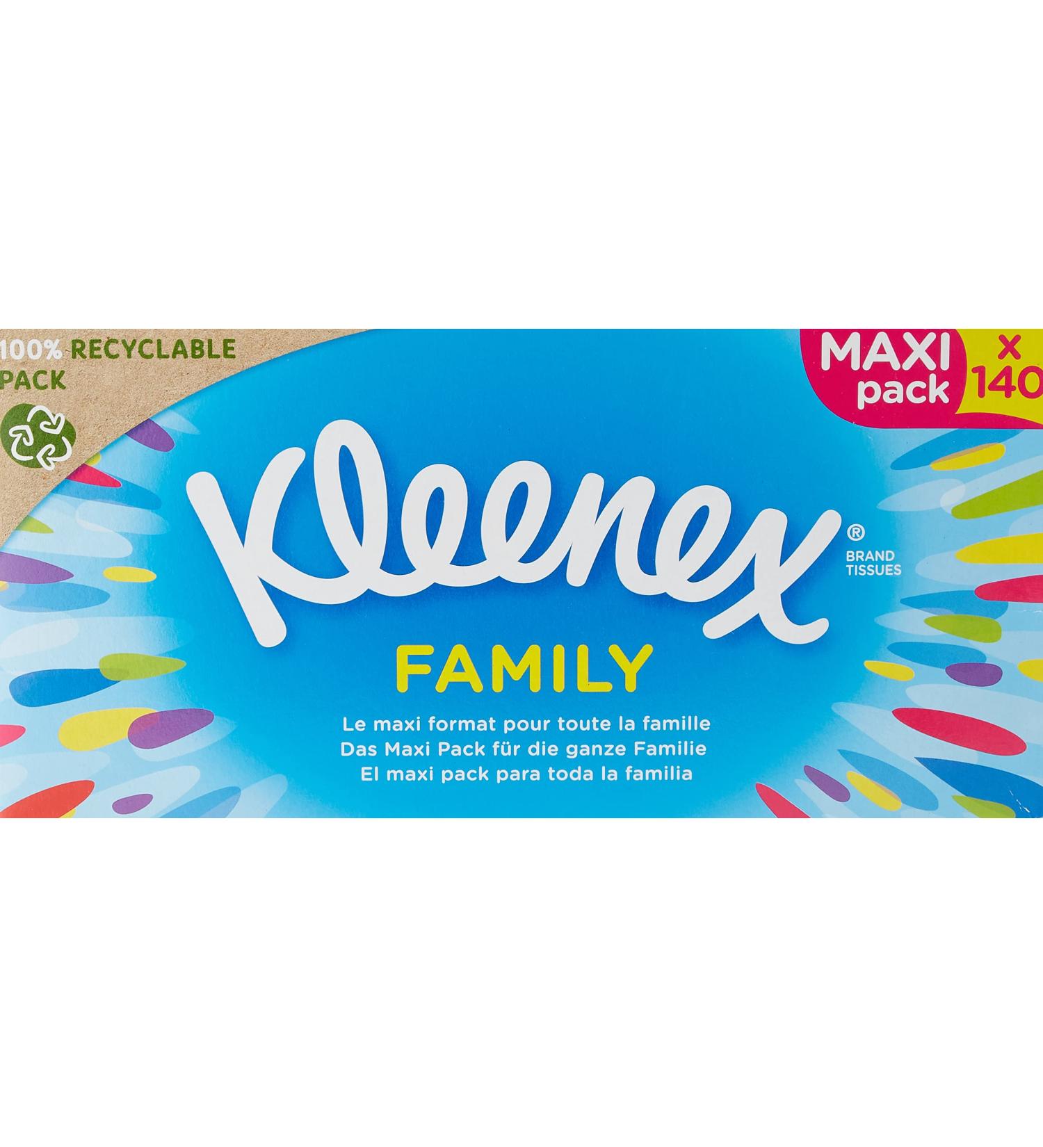 Kleenex Original Family Box - 1 Pack (140 Tissues) | Soft & Strong - International Shipping Available - Buy Online on GoSupps.com