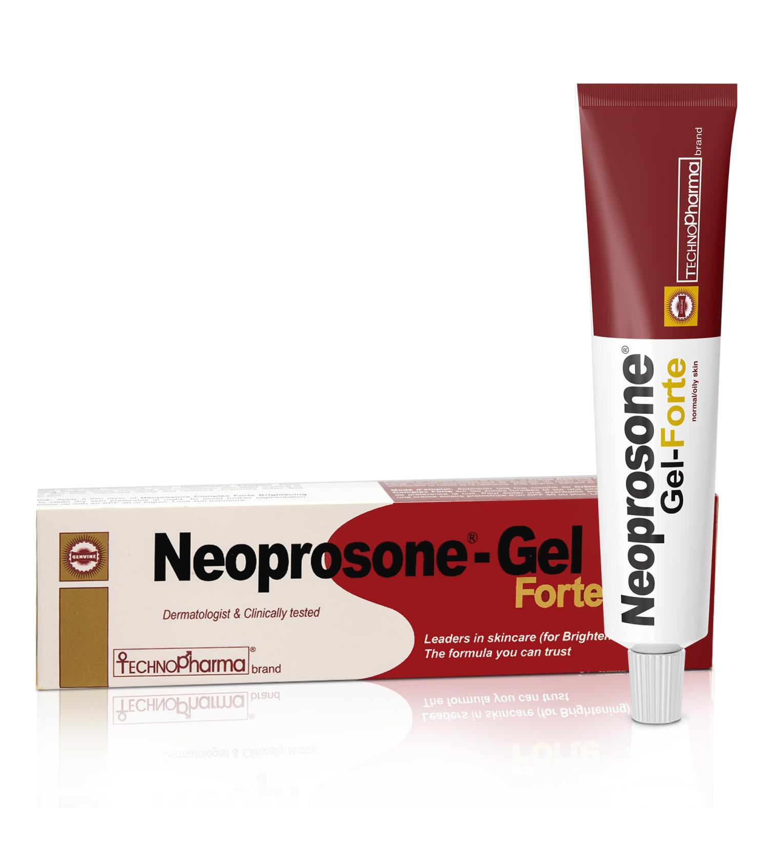 Neoprosone Skin Brightening Gel - 1 fl oz / 30 ml - Daily Skin Moisturizer works on Oily Combination Sensitive Skin with Alpha Arbutin For Face & Body - Buy Online on GoSupps.com