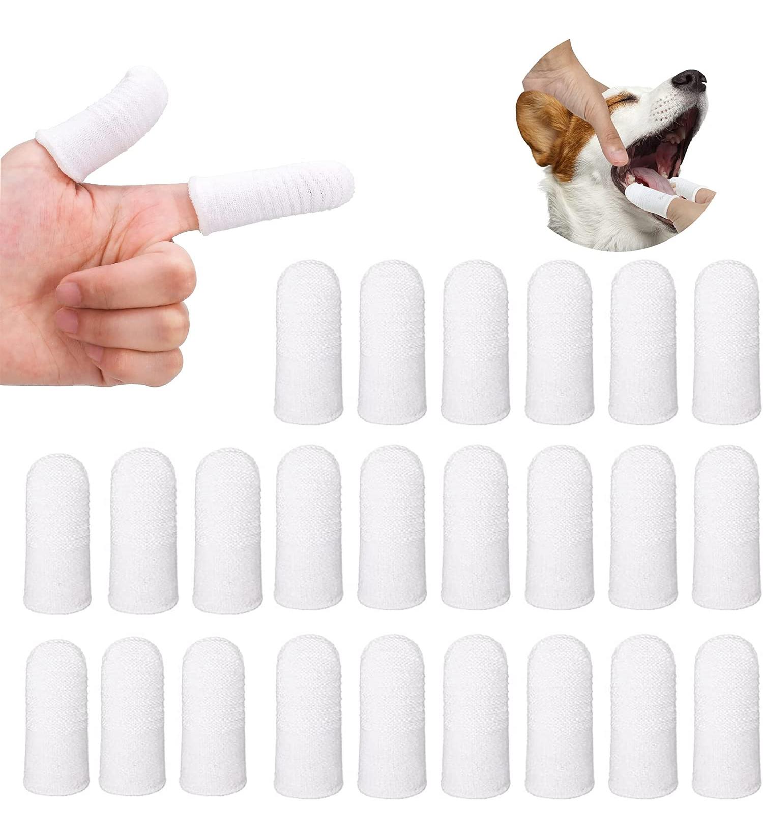 Auxsooul 24-Piece Dog Finger Toothbrush Set | Anti-Plaque Pet Care | Efficient Cleaning for Dogs & Rodents - Buy Online on GoSupps.com