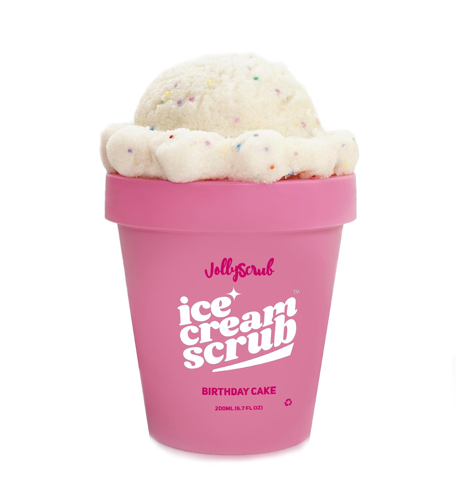 Buy JollyScrub Birthday Cake Sugar Scrub - 200ml Whipped Shea Butter & Nourishing Oils for Deep Hydration & Dry Skin Relief - Buy Online on GoSupps.com