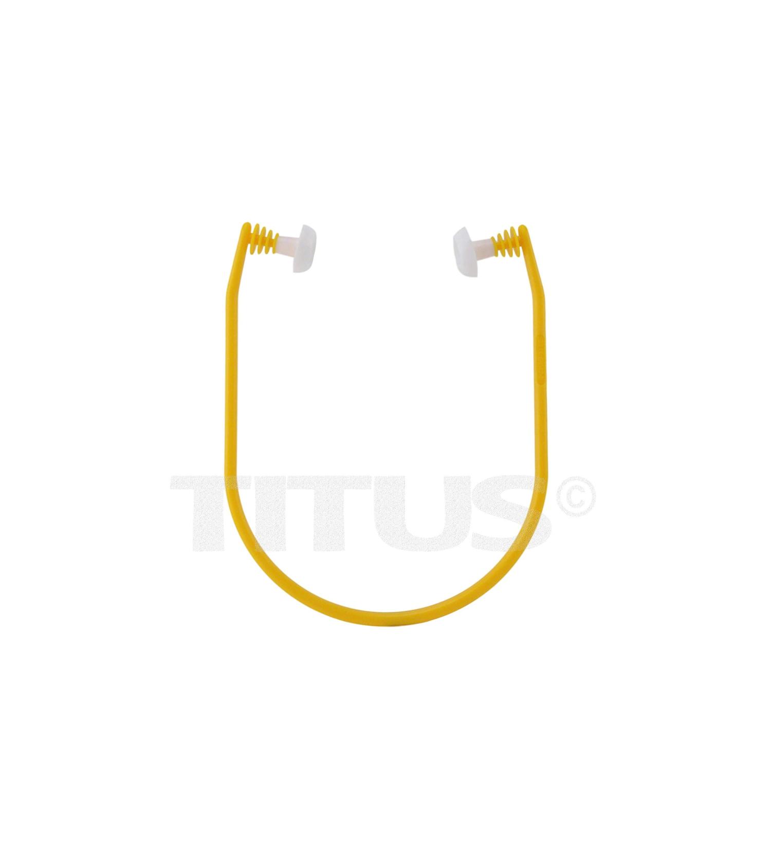 Titus Silicone U-Band Ear Plugs - 28 NRR Reusable, ANSI S3.19 Certified - Buy Online on GoSupps.com