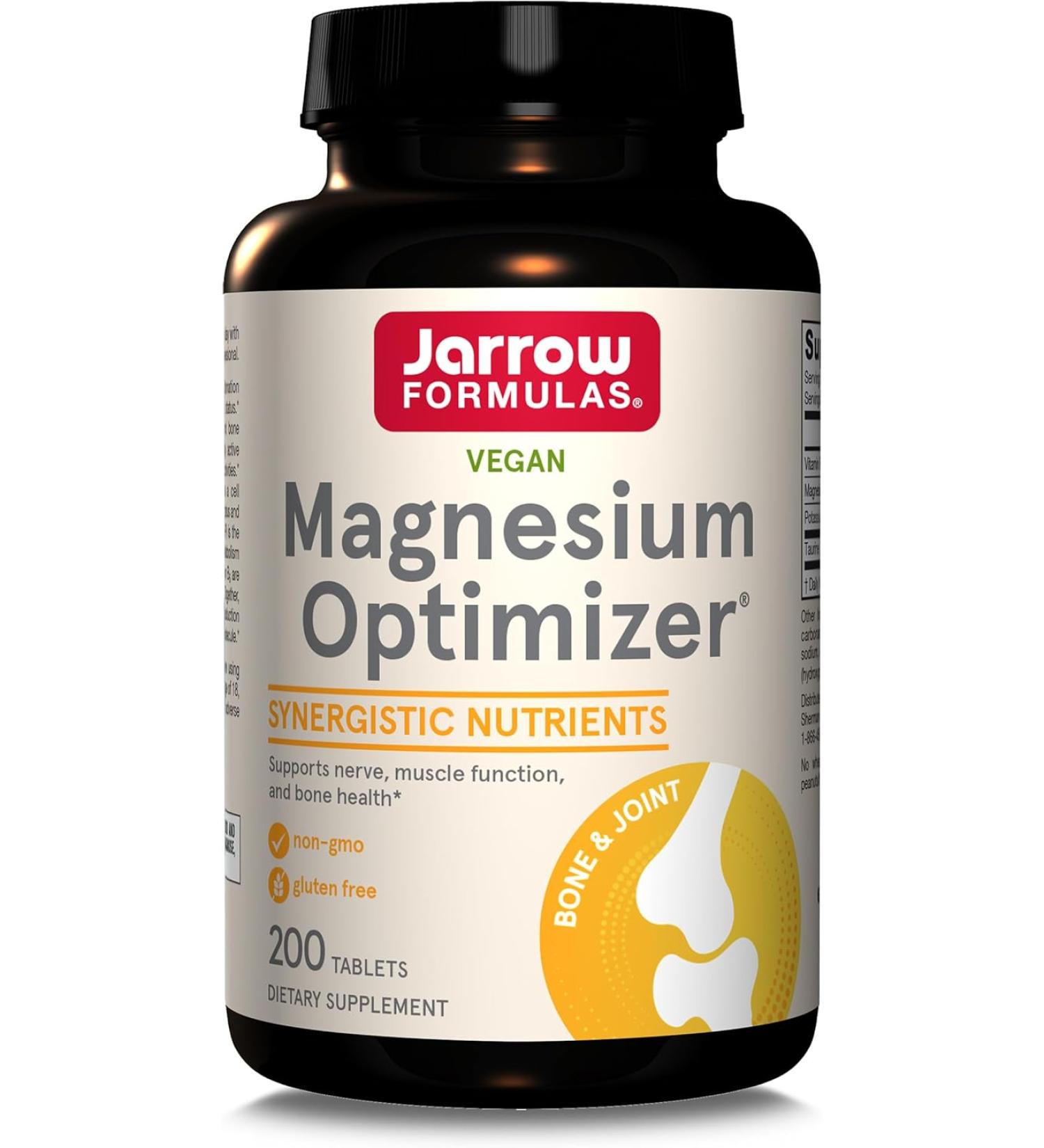 Jarrow Formulas Magnesium Optimizer - 200 Tablets for Optimal Health - Buy Online on GoSupps.com