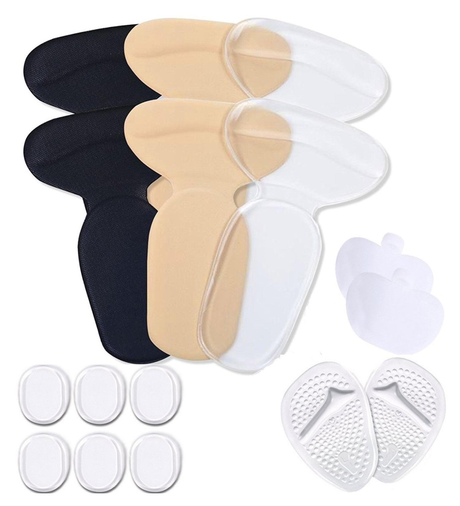 16-Piece Heel Holder Cushion Set | Antislip Gel Pillows for Pain Relief | Soft Silicone Heel and Forefoot Support - Buy Online on GoSupps.com