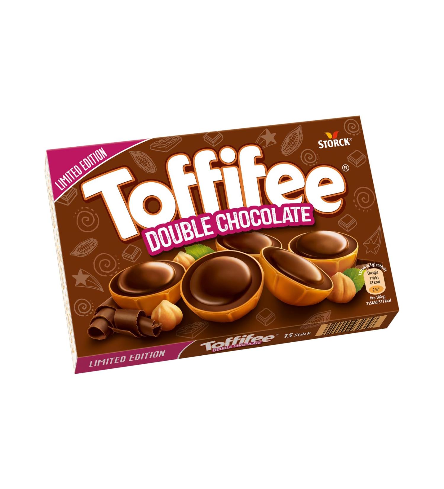Toffifee Double Chocolate - Hazelnut & Caramel - 125g - Indulge in Intense Chocolatey Flavor - International Shipping Available - Buy Online on GoSupps.com