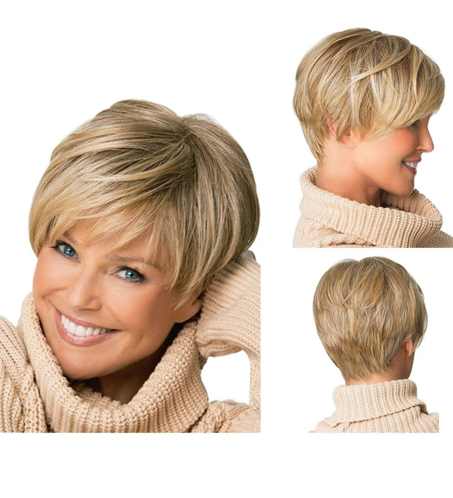 Stylish Blonde Short Heat-Resistant Wavy Wig for Ladies | Tonake 0081 | International Shipping - Buy Online on GoSupps.com