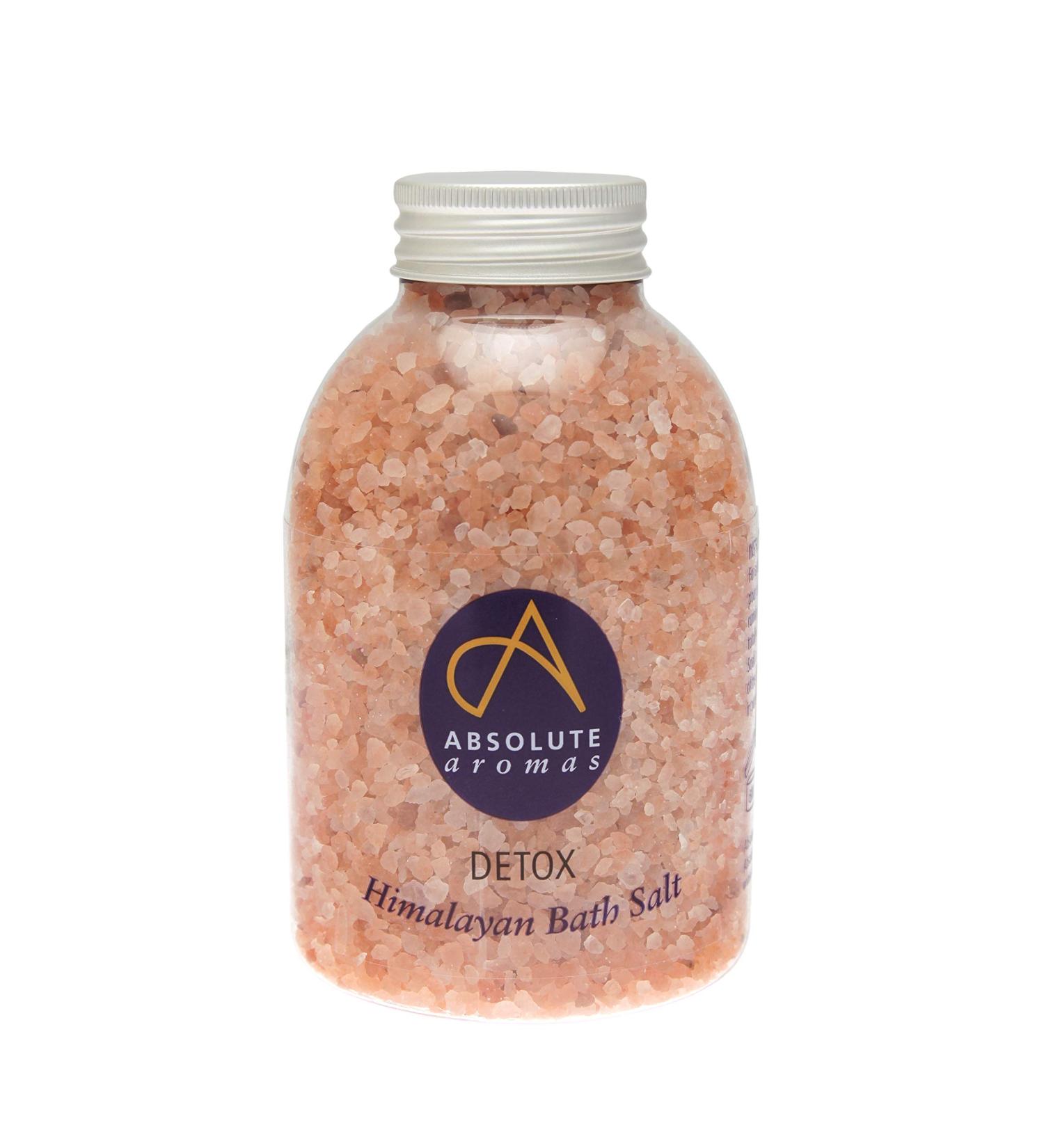 Absolute Aromas Detox Bath Salts 625g | Pink Himalayan Salt Infused with Cedarwood, Grapefruit, Geranium, Juniperberry Oils | Natural Detox Formula | 1-Pack - Buy Online on GoSupps.com