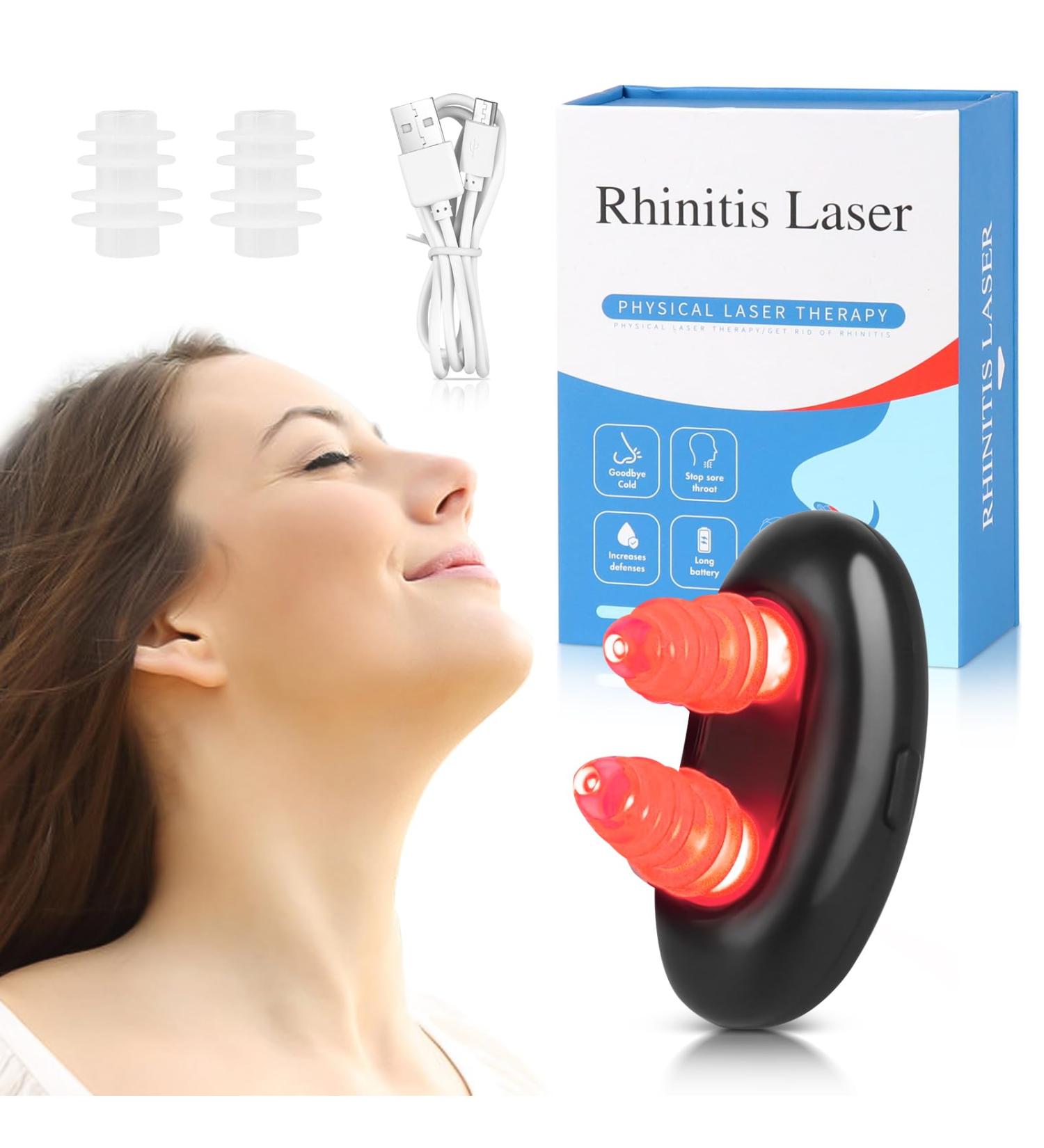 PLLYPE RespiRelief Red Light Nose Therapy Device Physiotherapy Nose Soother Red Light Therapy for Nose Nasal Therapy Device for Nasal Congestion Breathing Promote Rhinitis Relieve Rhinitis (1 - Buy Online on GoSupps.com