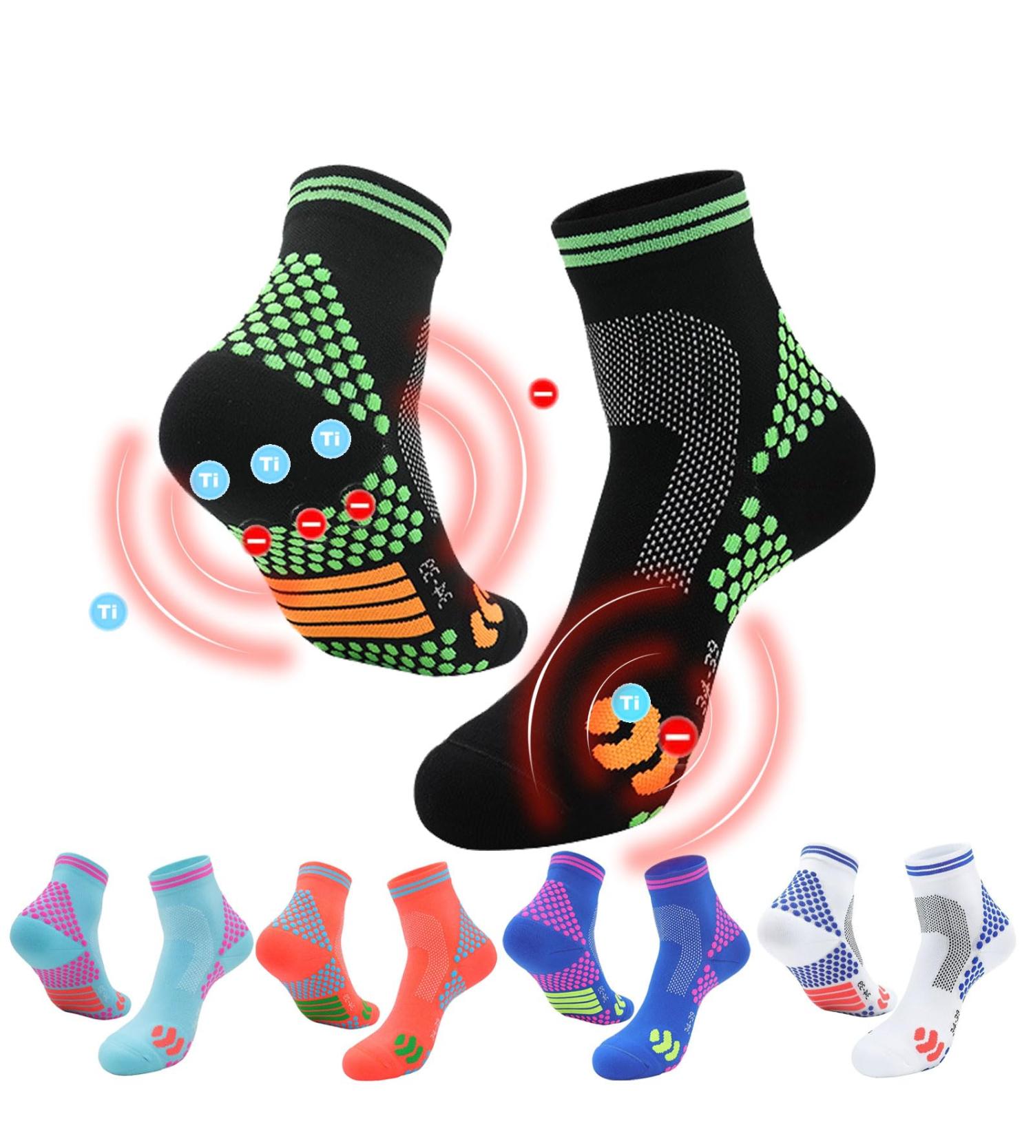 Yorlary HIGHERSOCKS 2023 Far Infrared Schorl Titanium Ion Heightening Booster Socks - Tourmaline Slimming Health Sock for Women and Men - Size L(40-44) - 5 Colors - Buy Online on GoSupps.com
