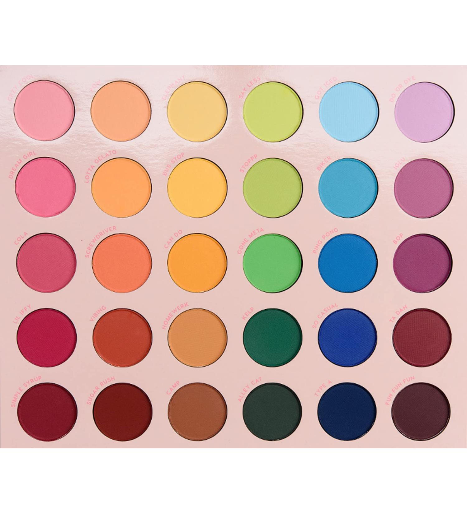 Colourpop Matte About Hue Eyeshadow Palette | Mega Rainbow Pressed Powder - Vibrant Colors for Stunning Looks - Buy Online on GoSupps.com