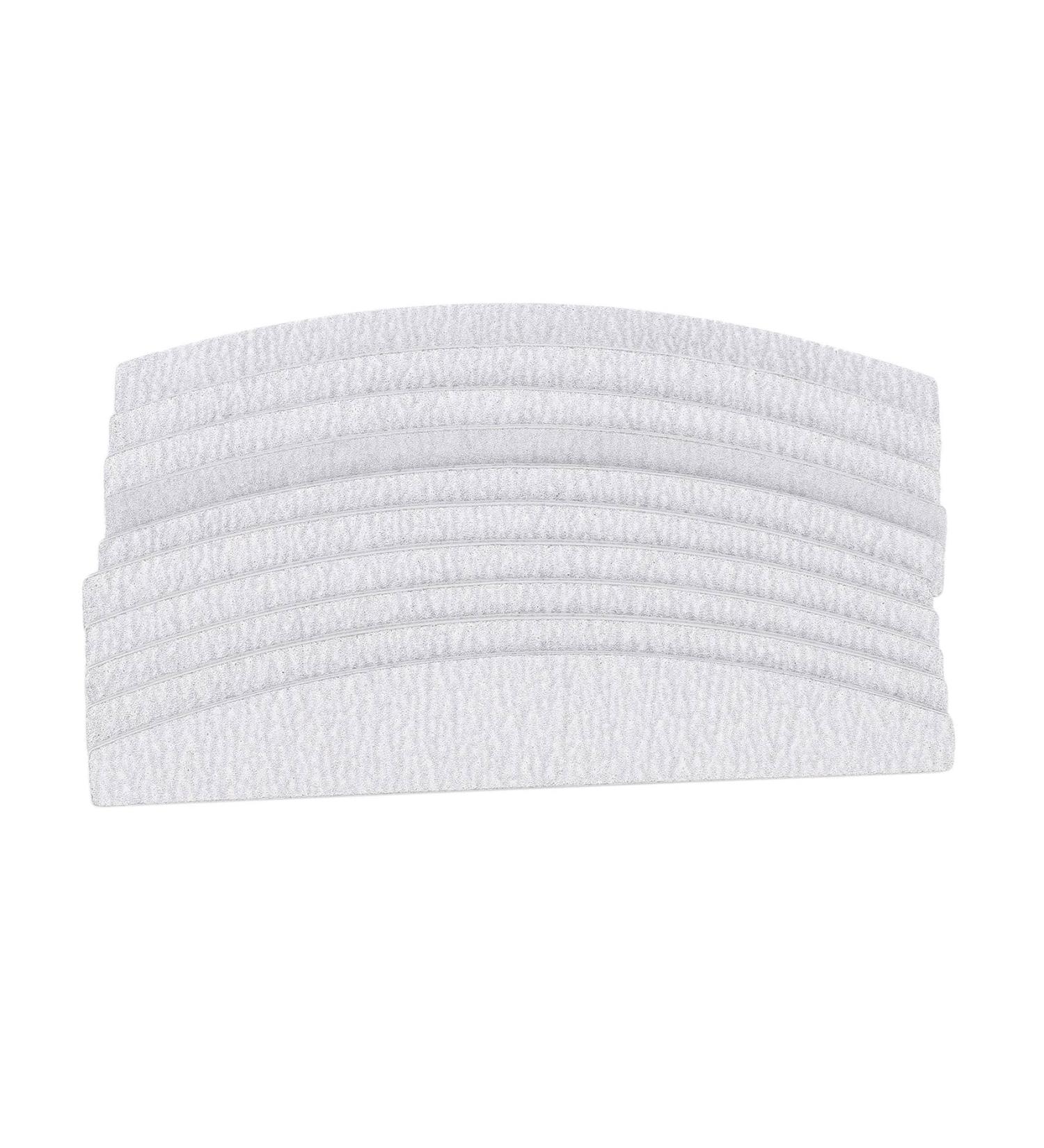 Obahdirry Nail Files D Shape Double Sided Gray White 10 Pieces - Buy Online on GoSupps.com