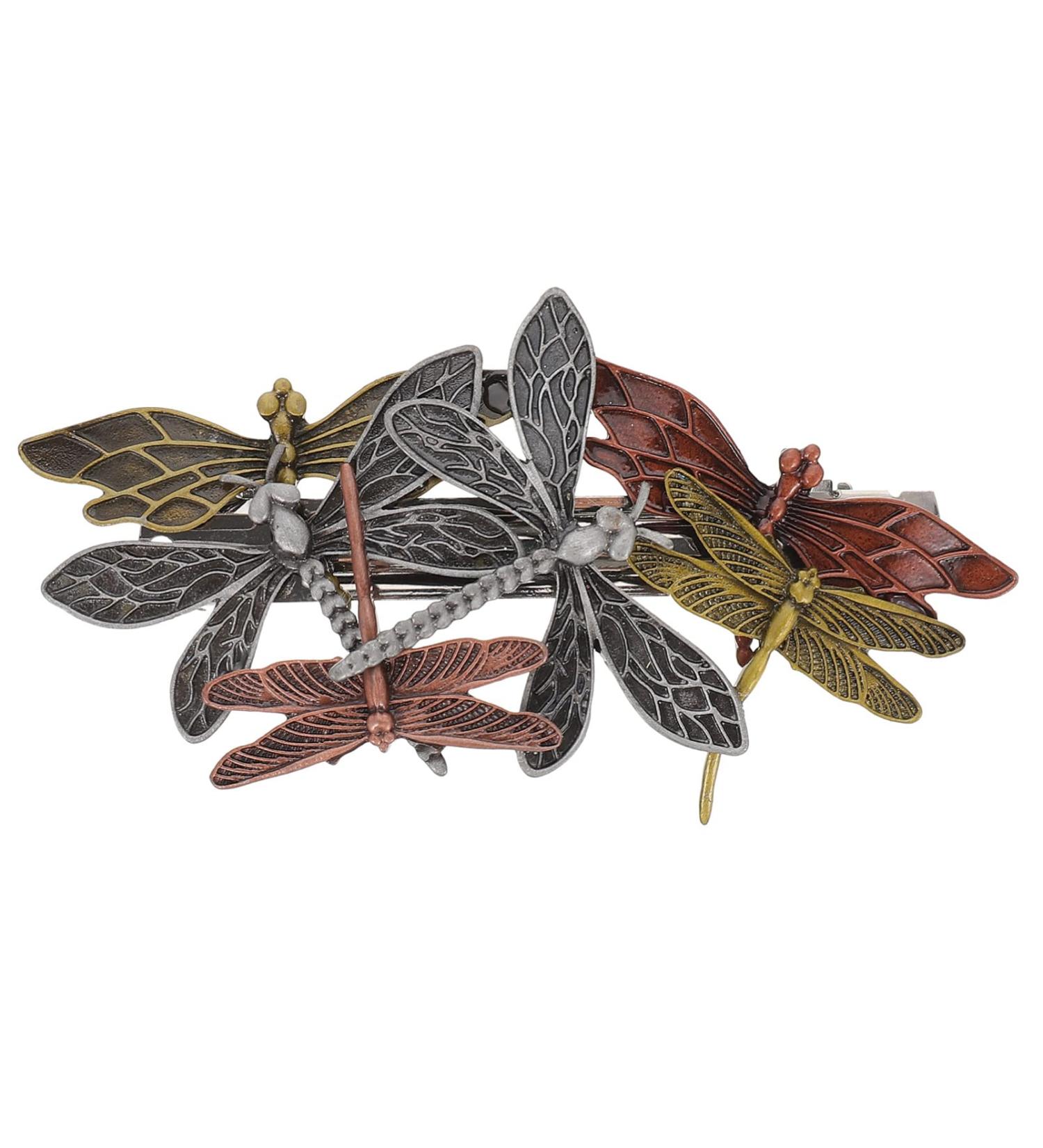 Beaupretty Vintage Dragonfly Hair Clip for Women - Metal French Barrette Hairpin Spring Clip for Girls - 9.6x4.7cm - Buy Online on GoSupps.com