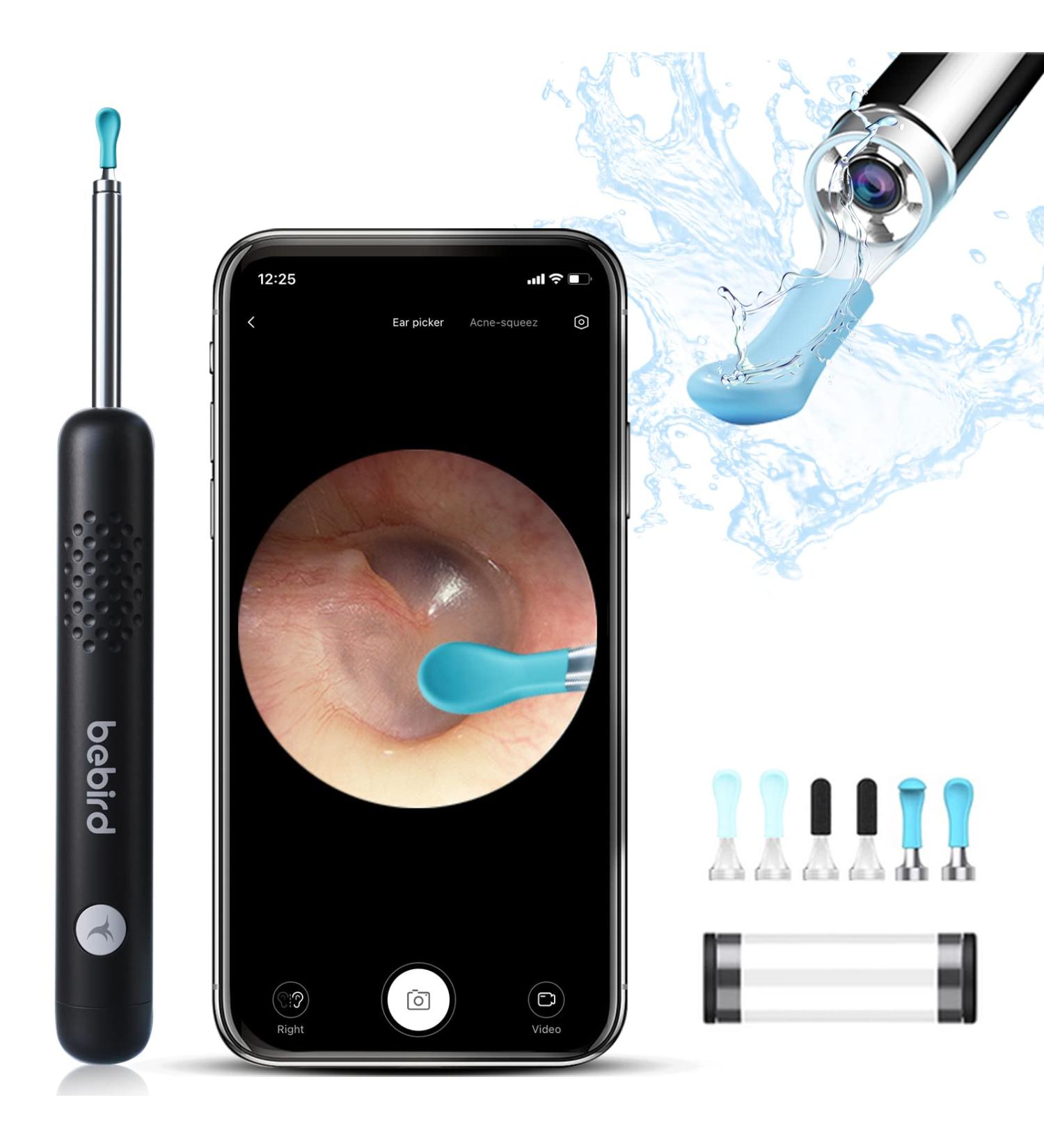 R1 Earwax Remover Tool with 1080P HD Camera and Wireless Connectivity - Ear Wax Removal Kit for iPhone and Android - Buy Online on GoSupps.com