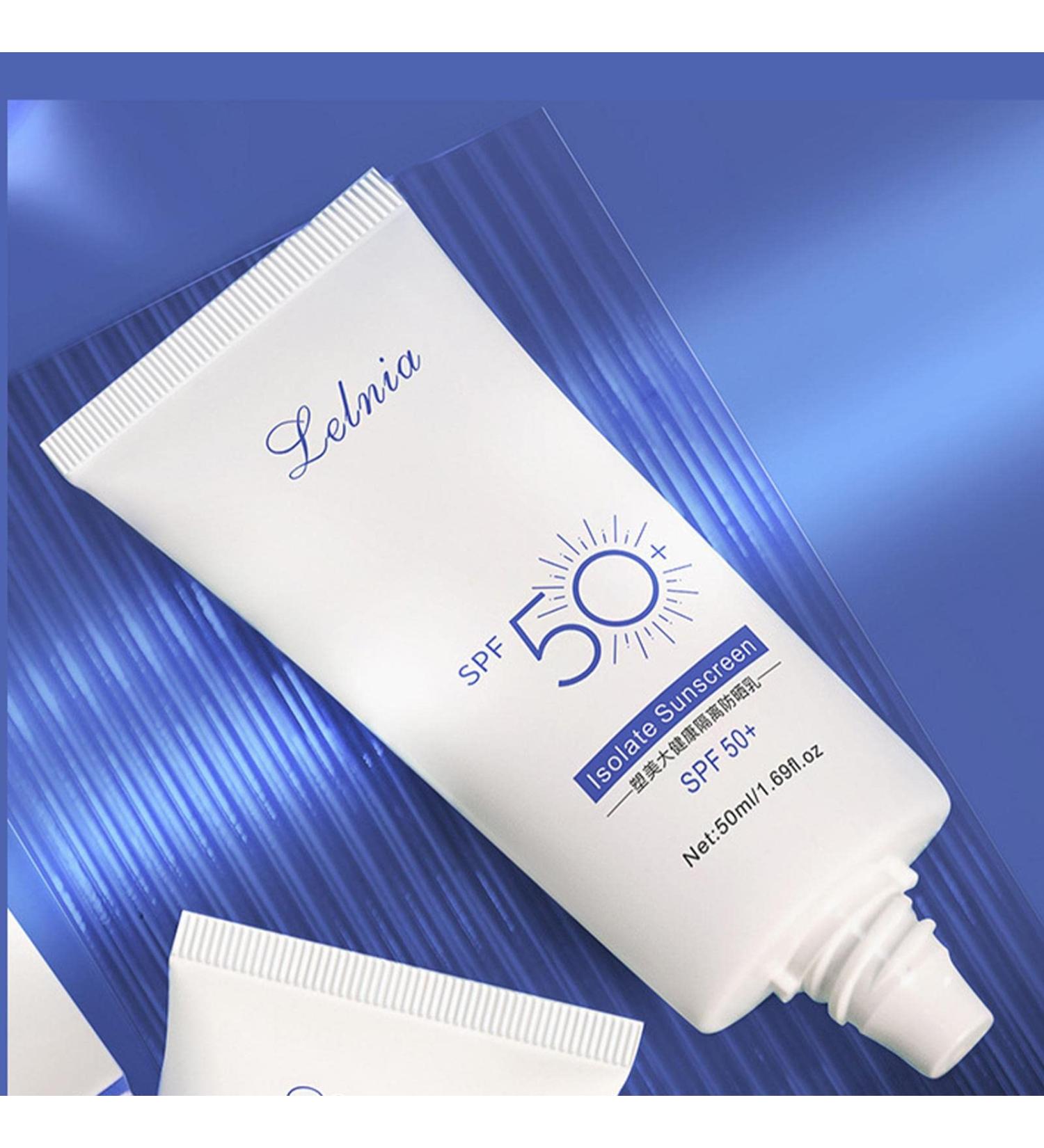  Dous Lelnia Moisturizing Face Cream Sunscreen SPF 50+ Waterproof Non-greasy Moisturizing Sunscreen for skin - Buy Online on GoSupps.com