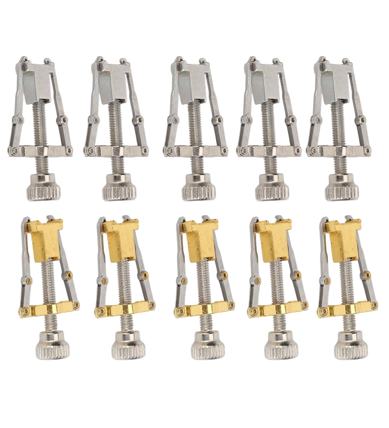 Saluaqui 10pcs Ingrown Toenail Corrector Toenail Correction Tool Toe Clamp Leverage Principle Alloy Ingrown Toenail Lifter for Pedicure Golden Silver - Buy Online on GoSupps.com