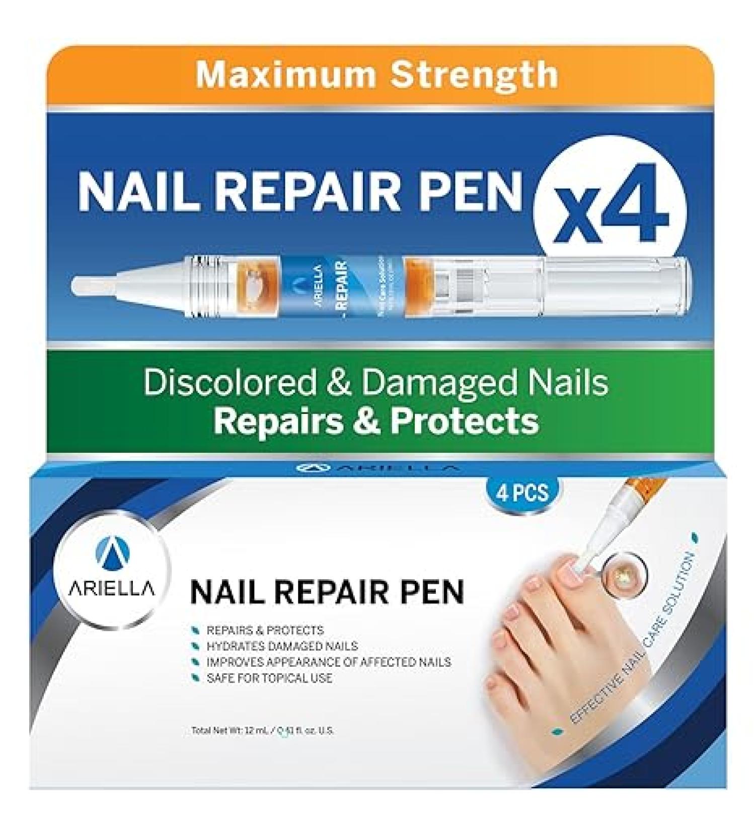 Ariella Toenail Fungus Treatment - Antifungal Nail Cure for Athletes Foot - 4pcs - Buy Online on GoSupps.com