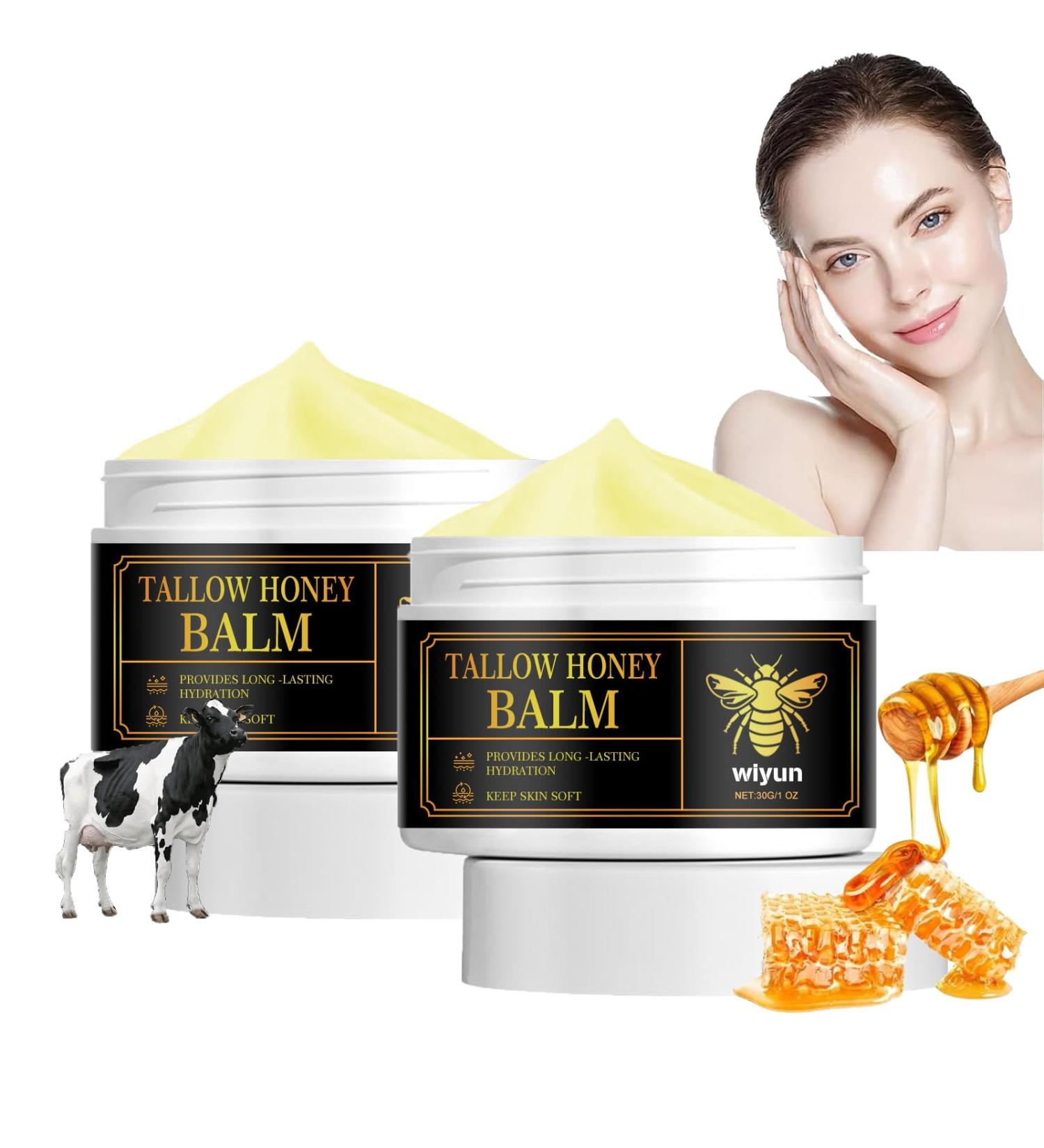 QUEEN Beef Tallow Honey Balm Organic Grass Fed Tallow Balm Deep Nourishing Beef Tallow Skin Care for Face and Body Sebum Cream 100 Grass Fed Beef Tallow Moisturizer for - Buy Online on GoSupps.com